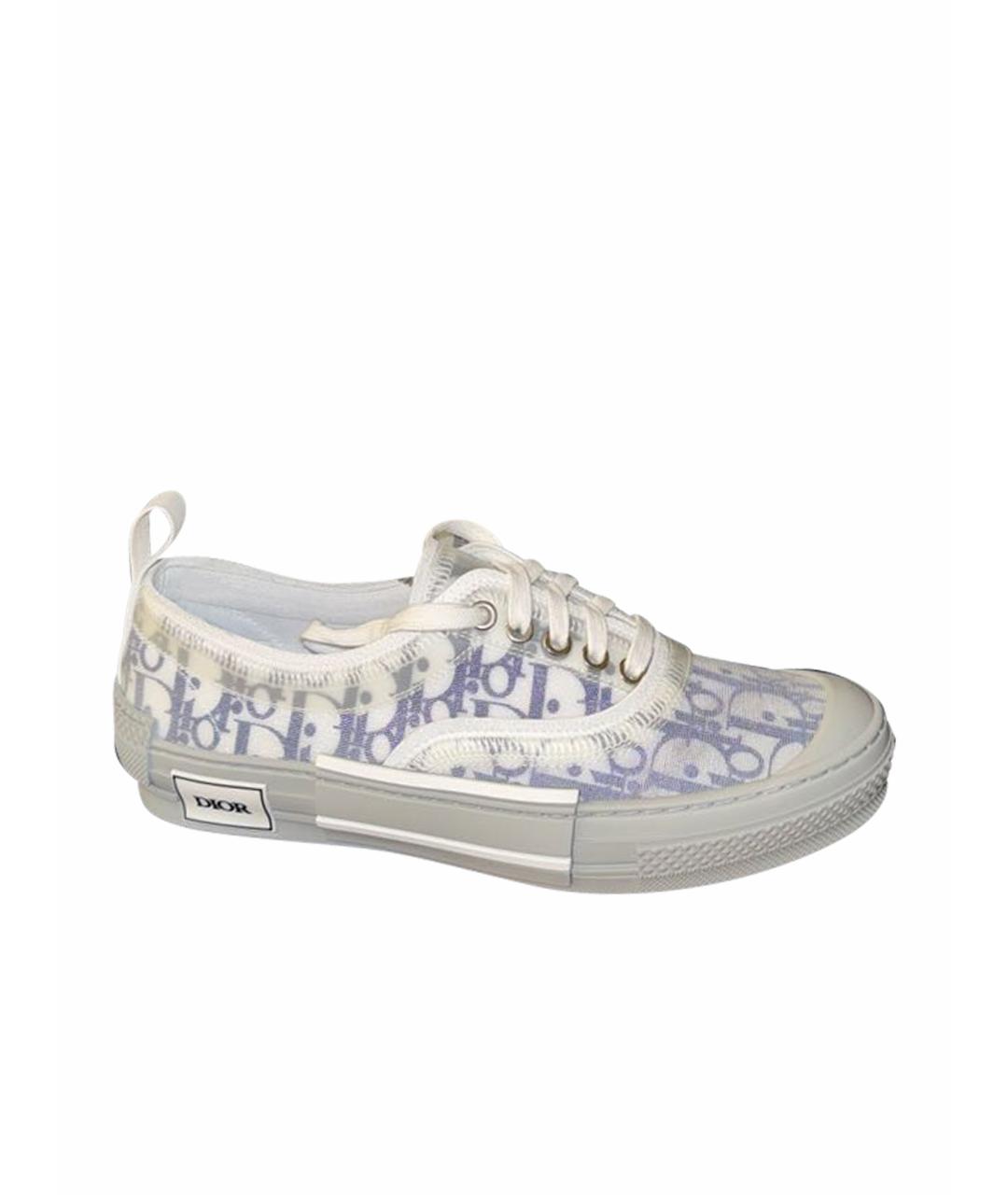 CHRISTIAN DIOR Серые синтетические кеды, фото 1