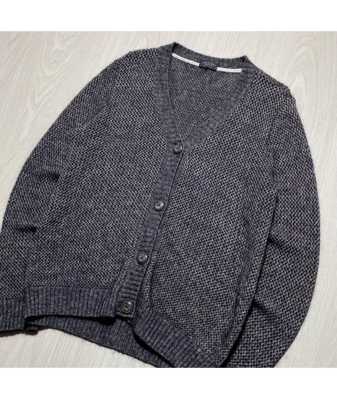 PAUL & SHARK Серый шелковый кардиган, фото 2