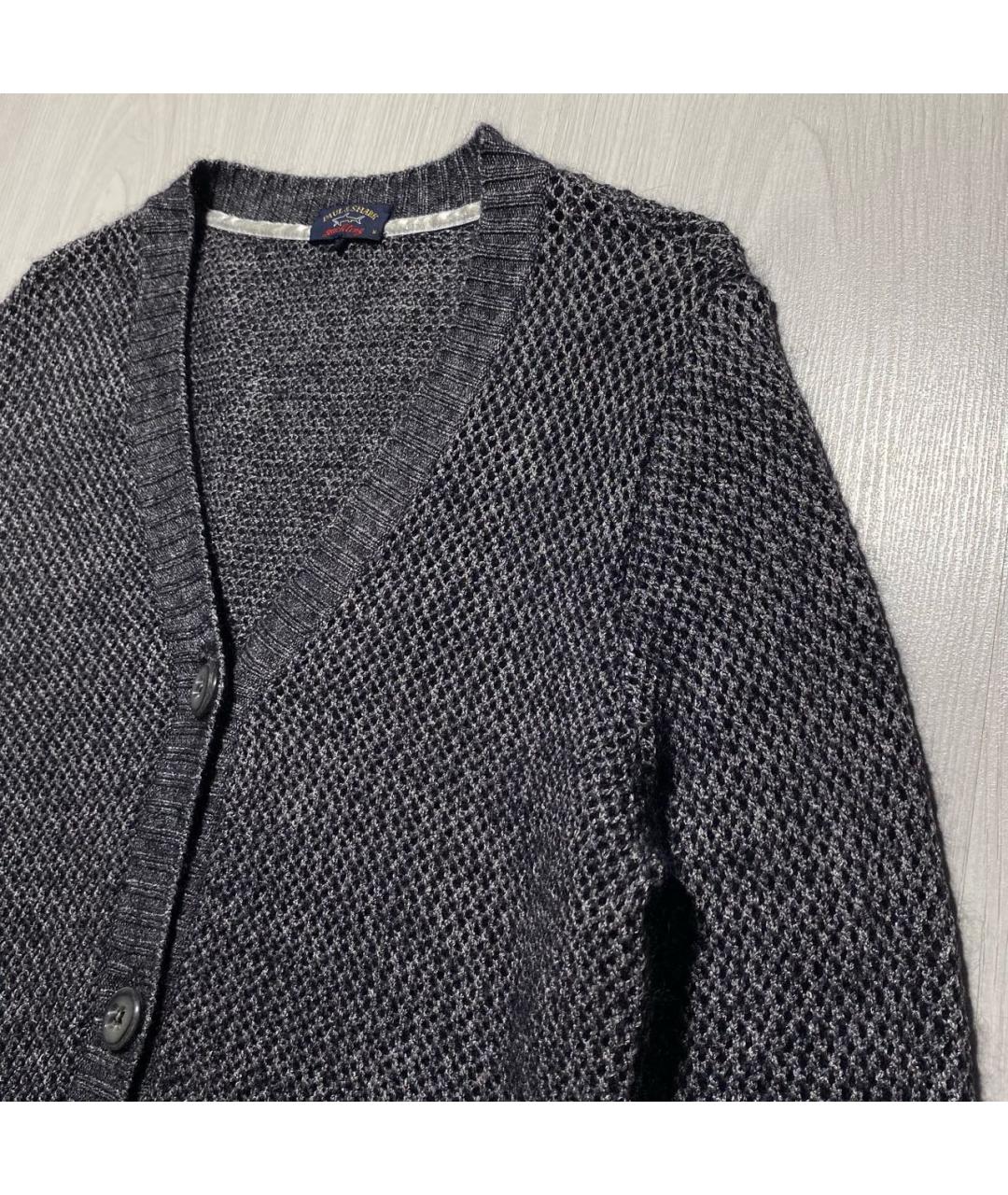 PAUL & SHARK Серый шелковый кардиган, фото 3