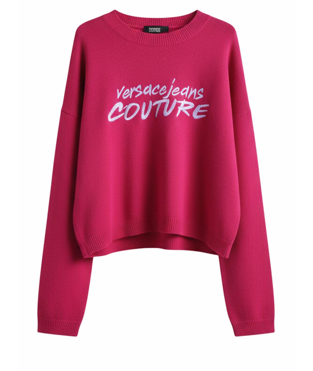 VERSACE JEANS COUTURE Красный шерстяной джемпер / свитер, фото 1