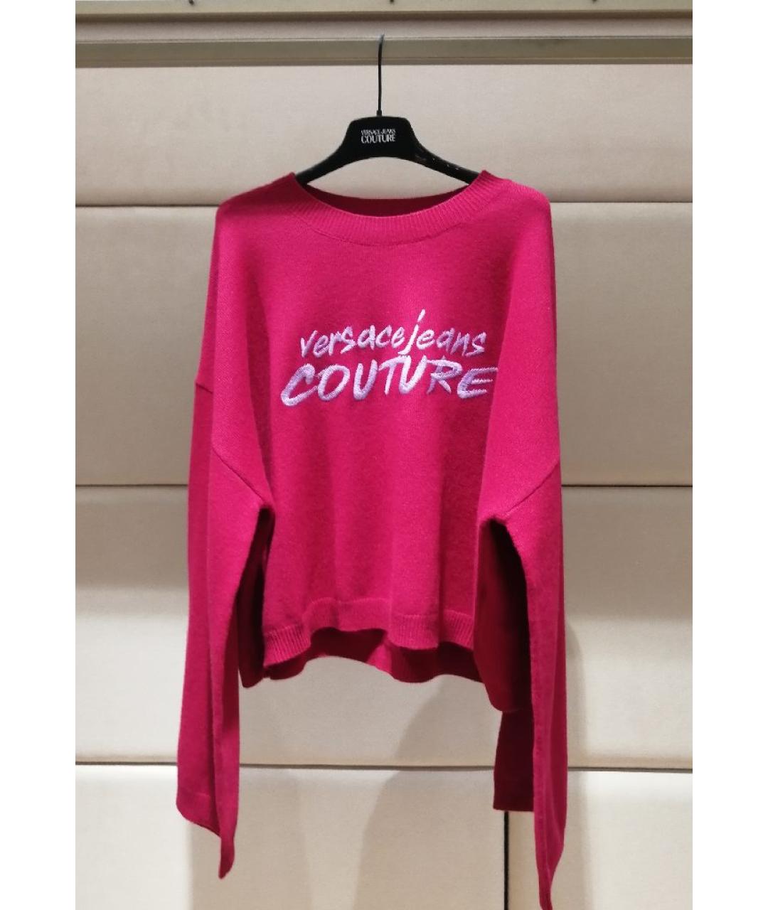 VERSACE JEANS COUTURE Красный шерстяной джемпер / свитер, фото 3