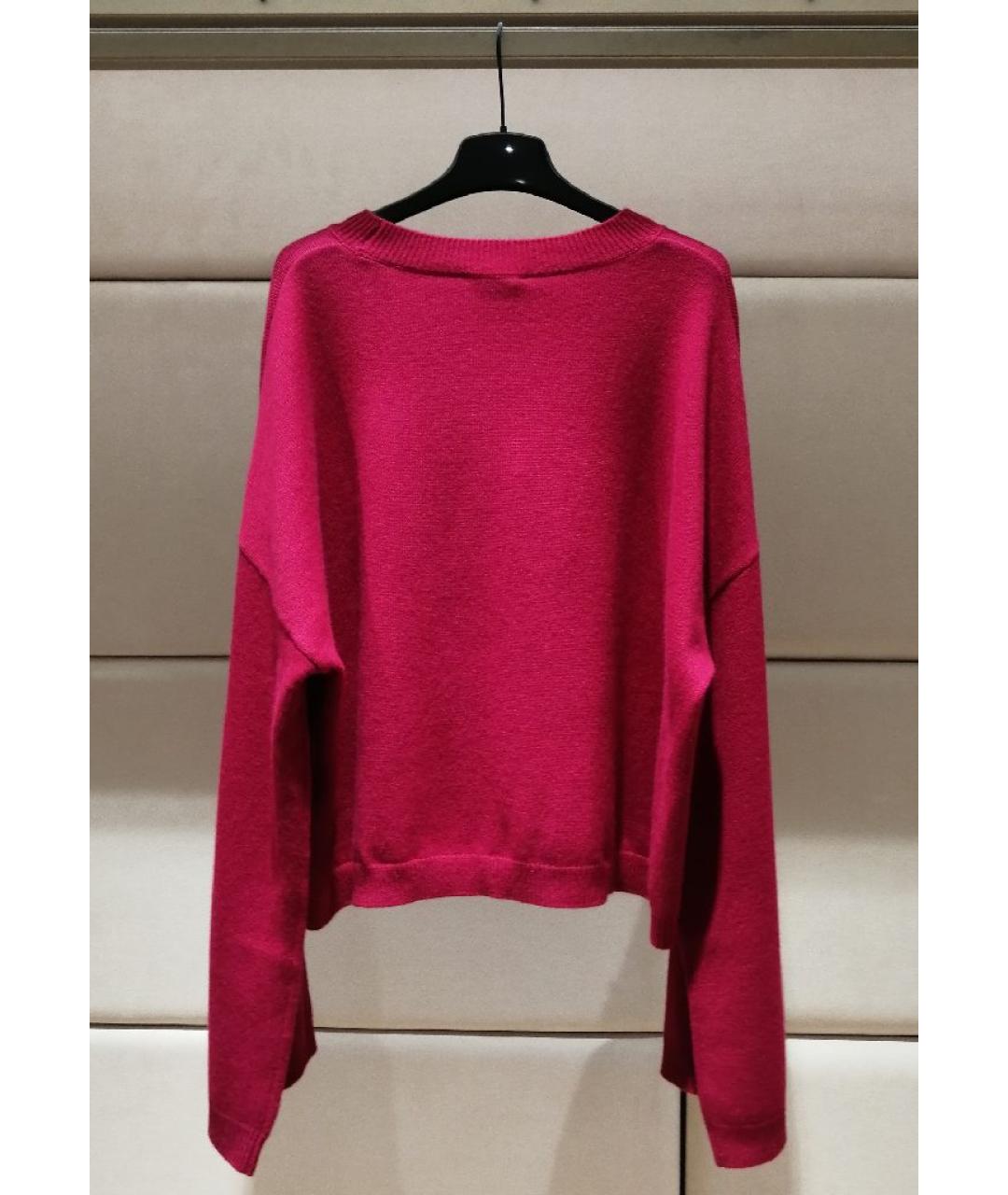 VERSACE JEANS COUTURE Красный шерстяной джемпер / свитер, фото 2