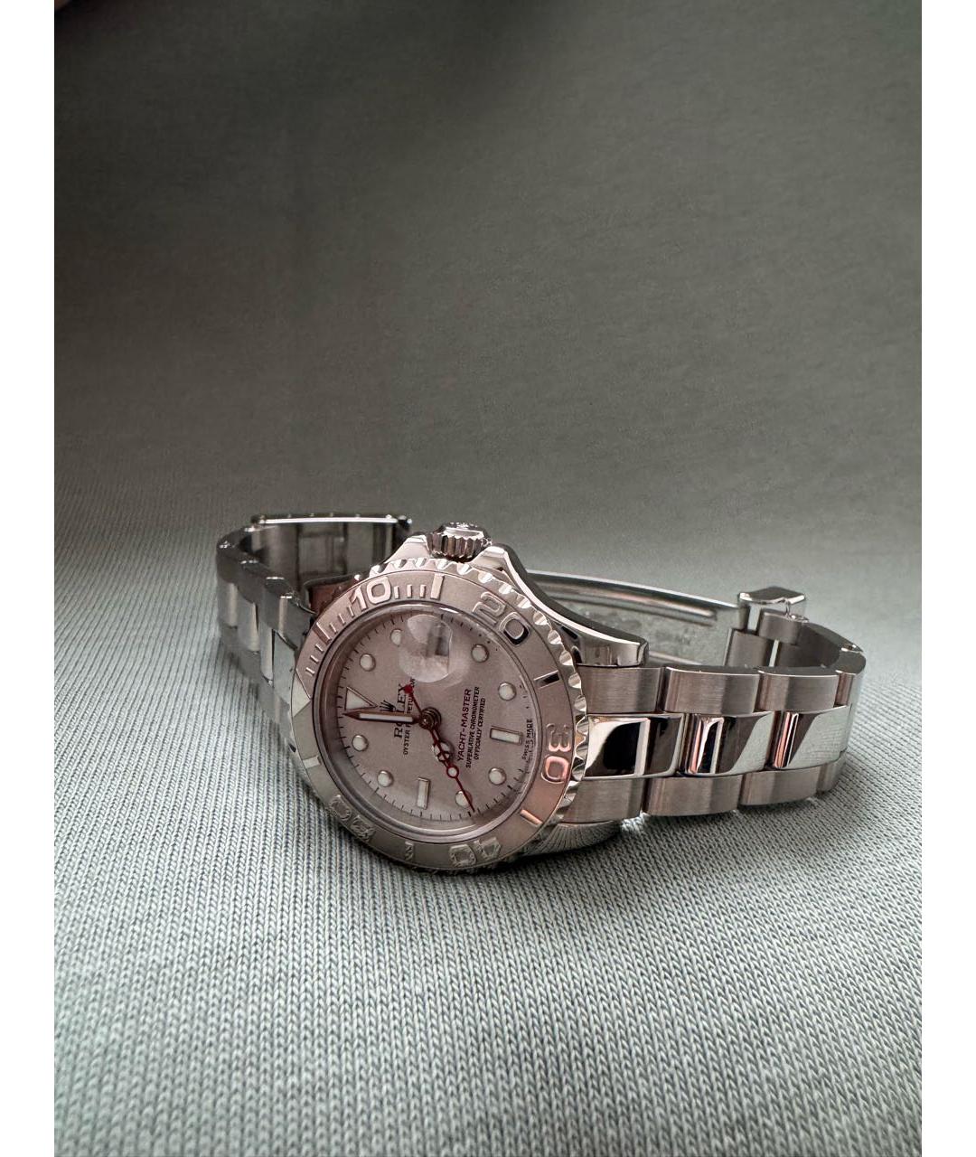 ROLEX Серые платиновые часы, фото 7