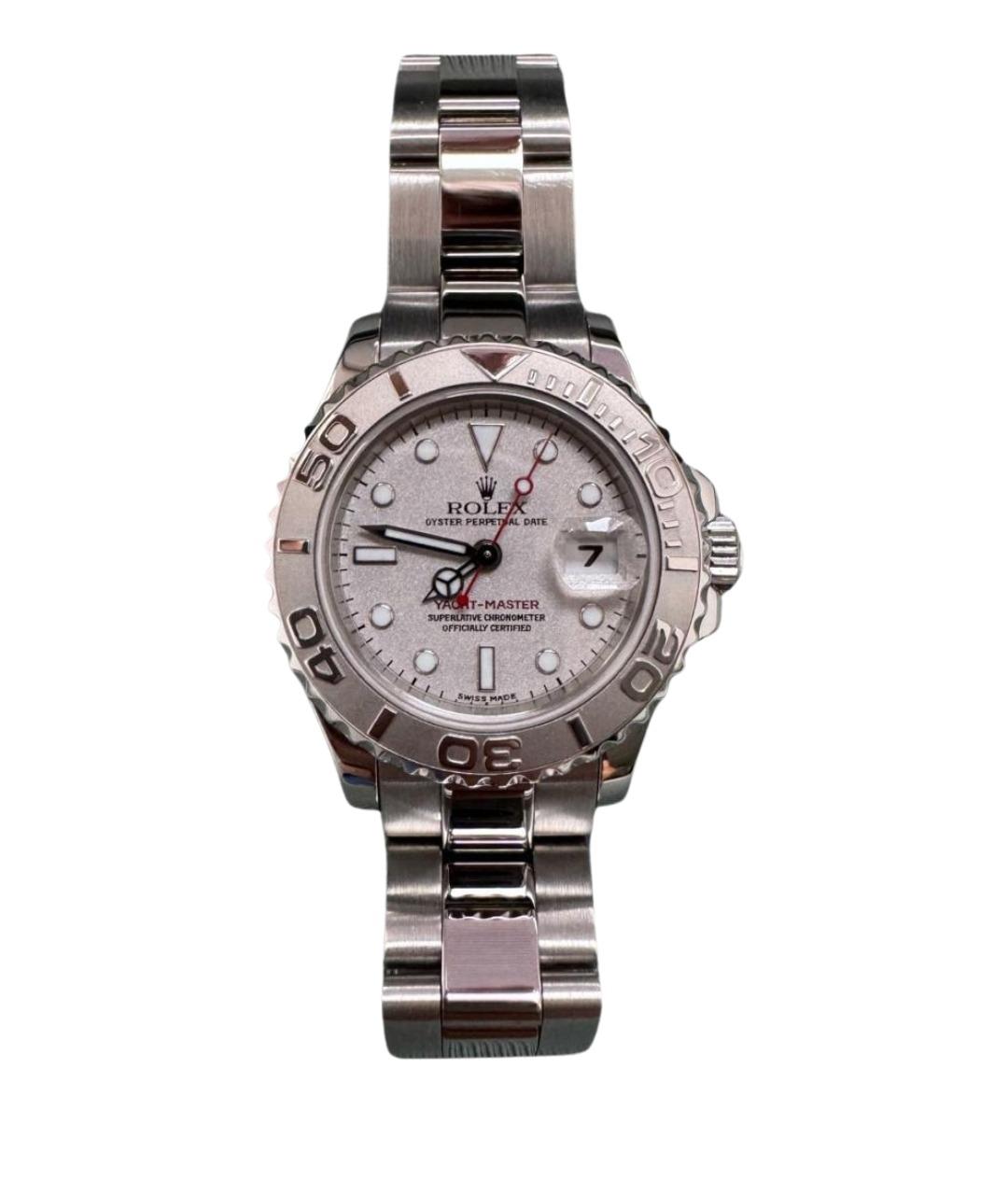 ROLEX Серые платиновые часы, фото 1