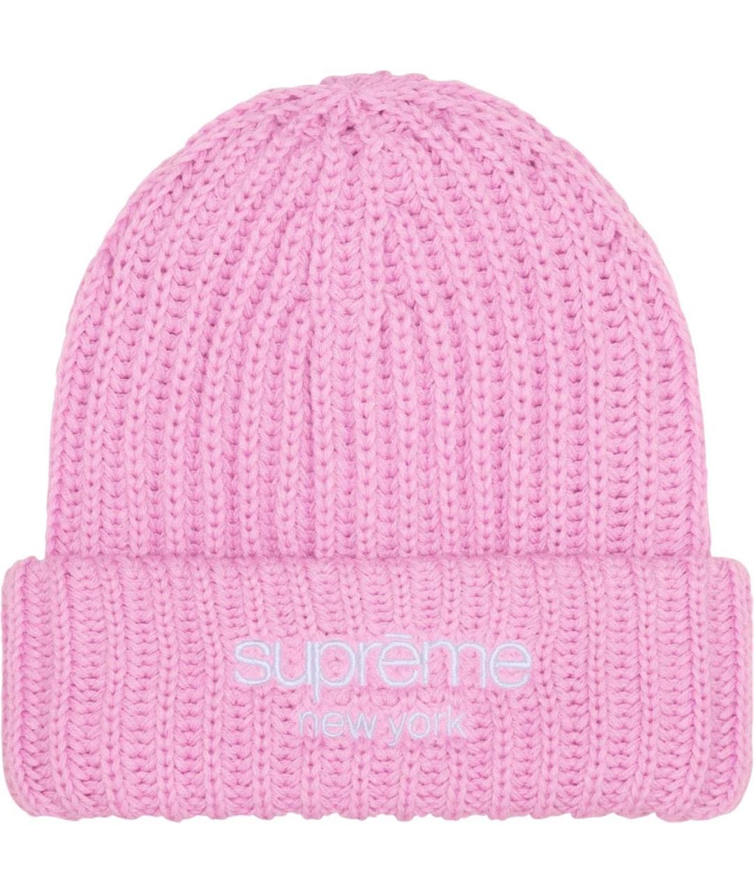 SUPREME Розовая шапка, фото 2