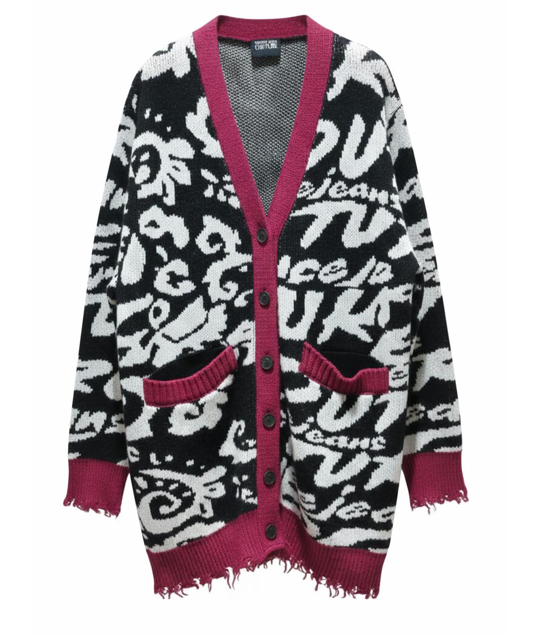 VERSACE JEANS COUTURE Мульти шерстяной кардиган, фото 1