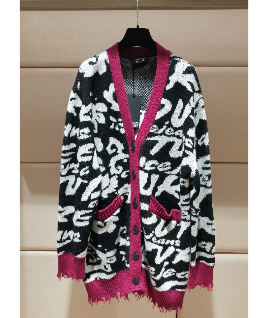 VERSACE JEANS COUTURE Мульти шерстяной кардиган, фото 3