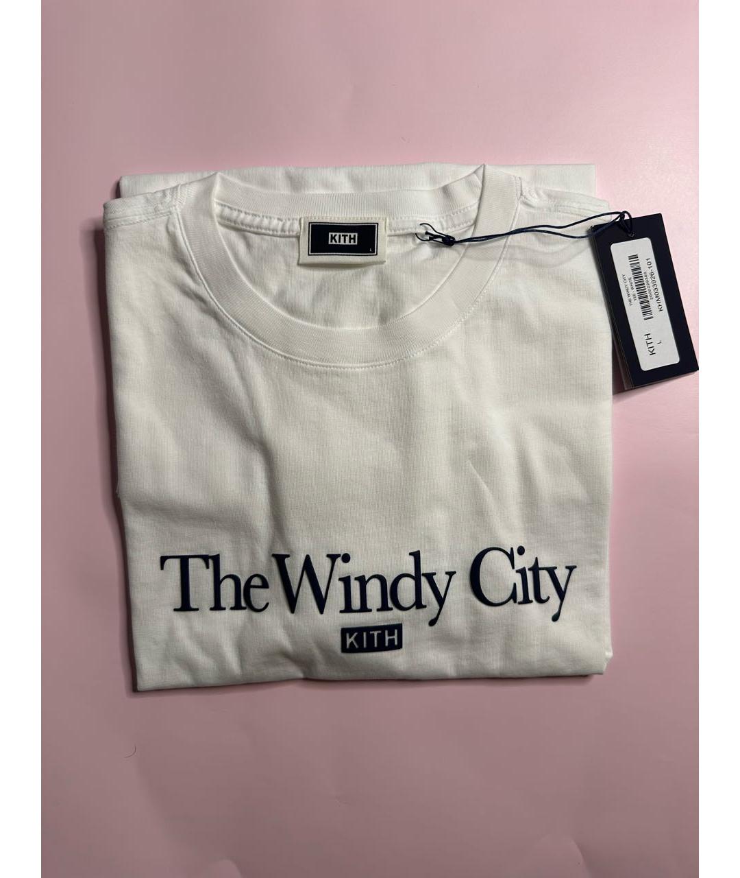 KITH Белая хлопковая футболка, фото 5