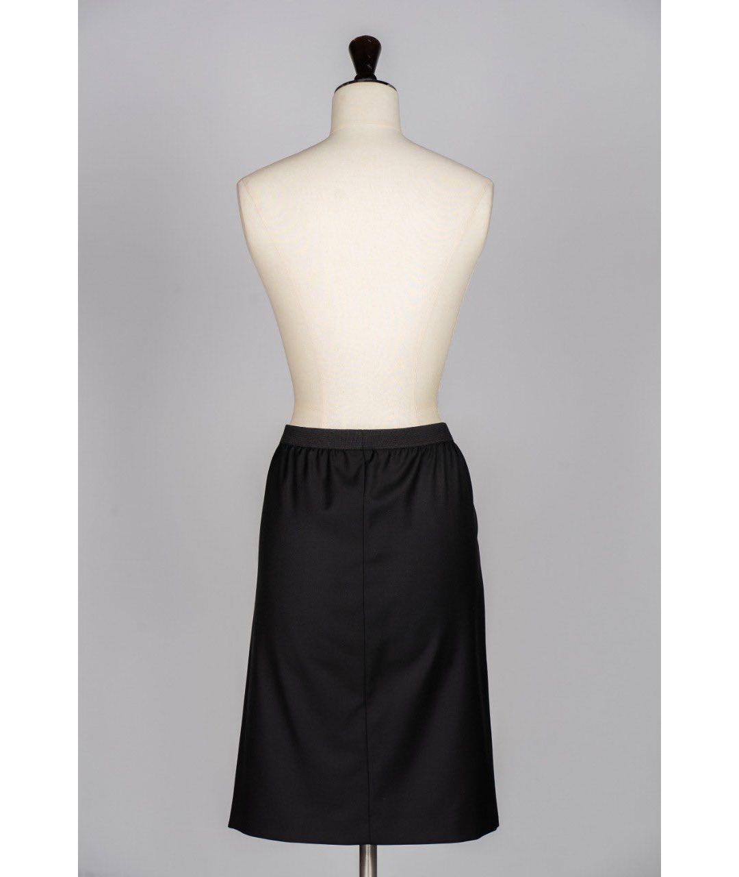 JOSEPH Черная шерстяная юбка мини, фото 2