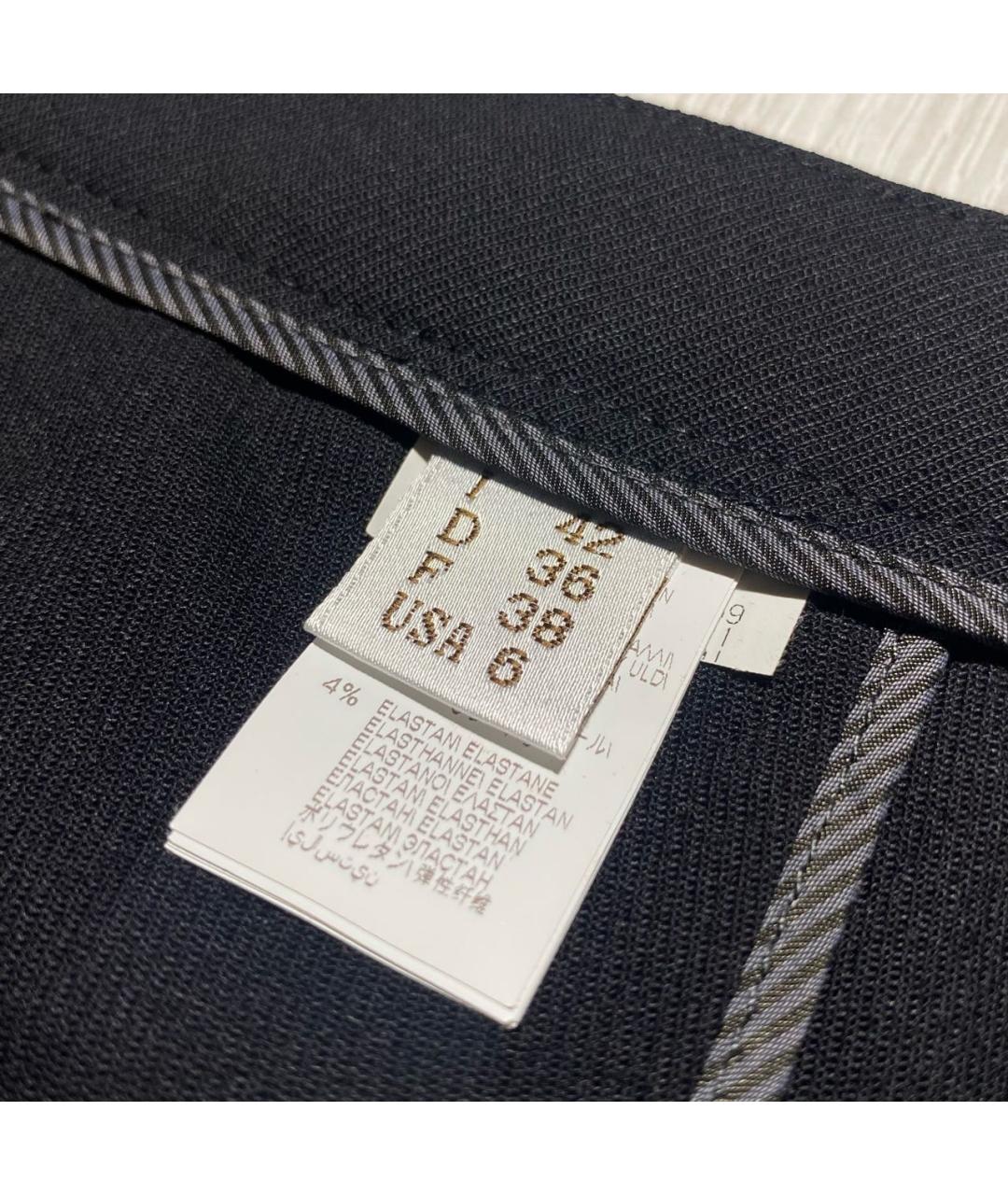 BRUNELLO CUCINELLI Черные шерстяные брюки узкие, фото 8