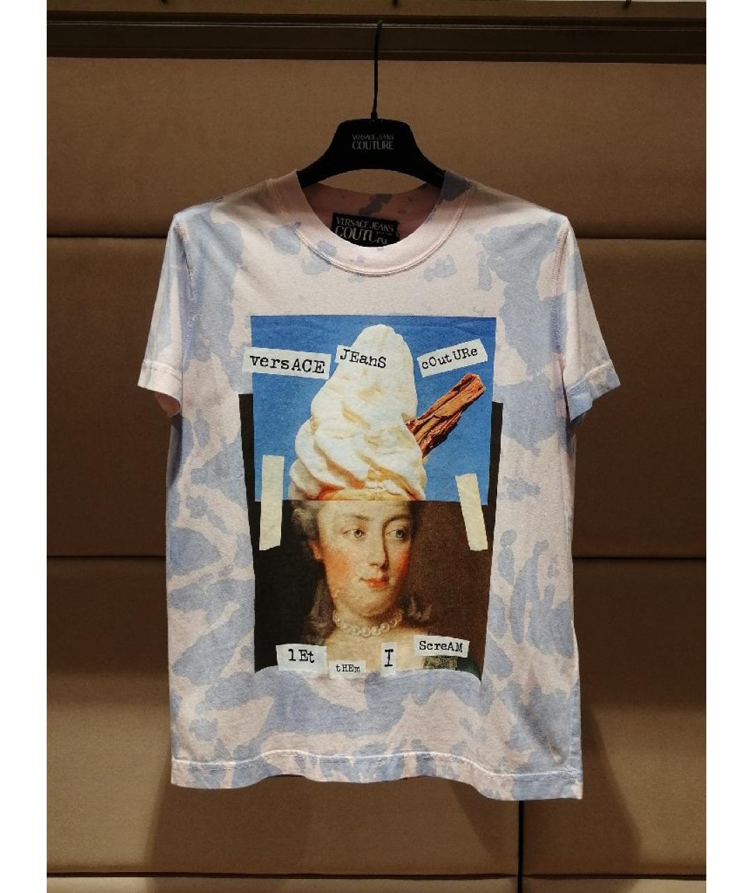 VERSACE JEANS COUTURE Мульти хлопковая футболка, фото 1