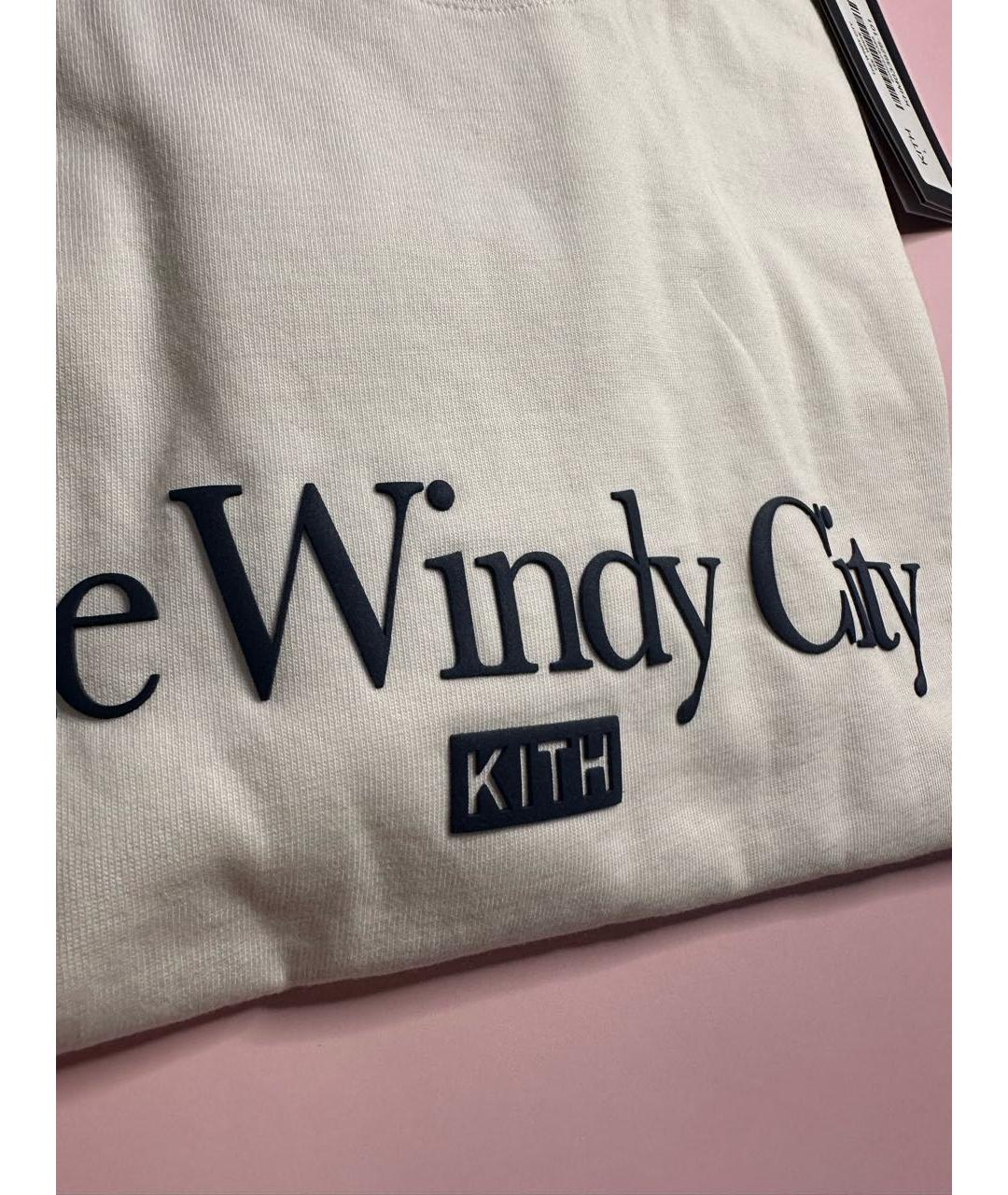 KITH Белая хлопковая футболка, фото 6
