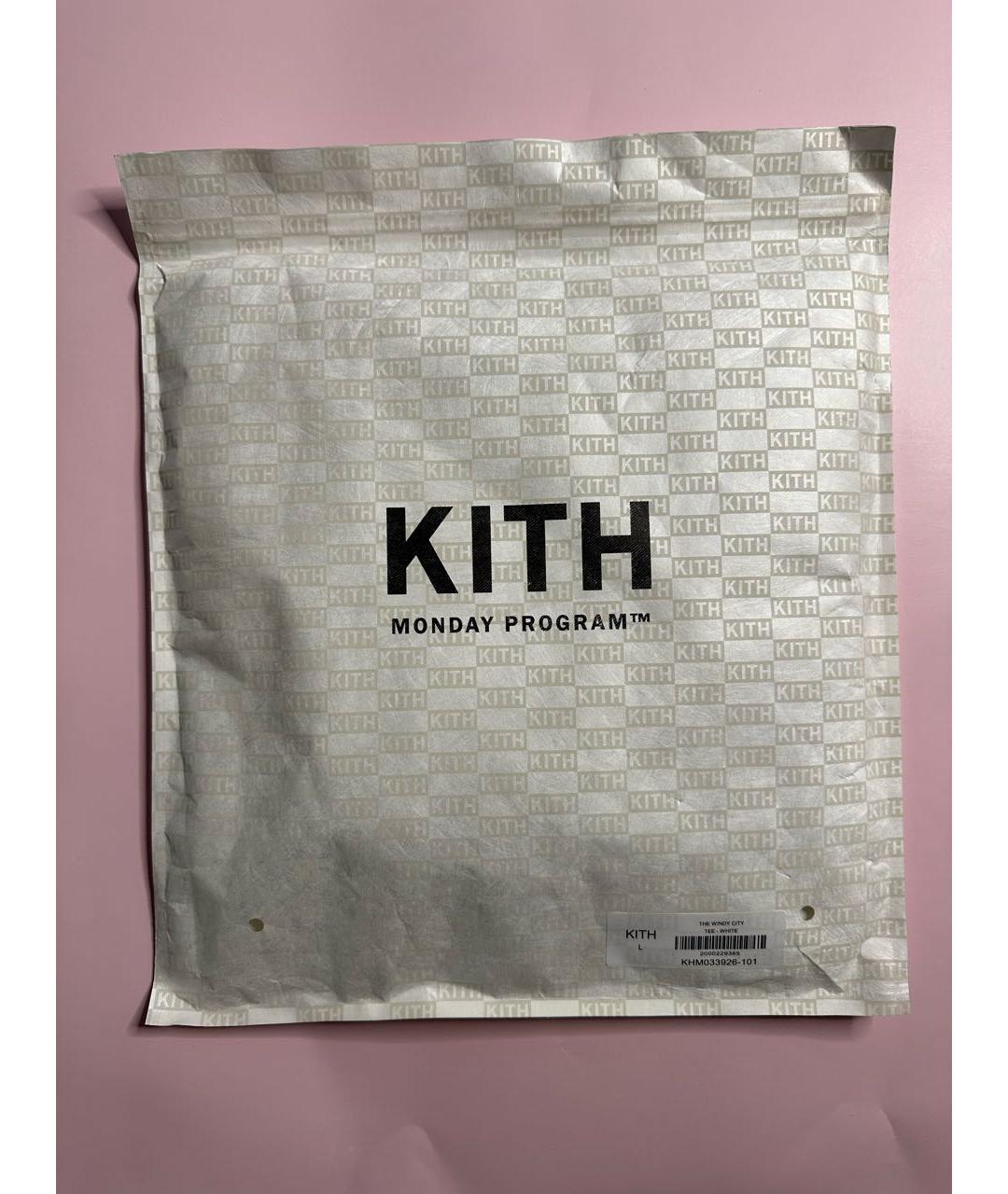 KITH Белая хлопковая футболка, фото 3