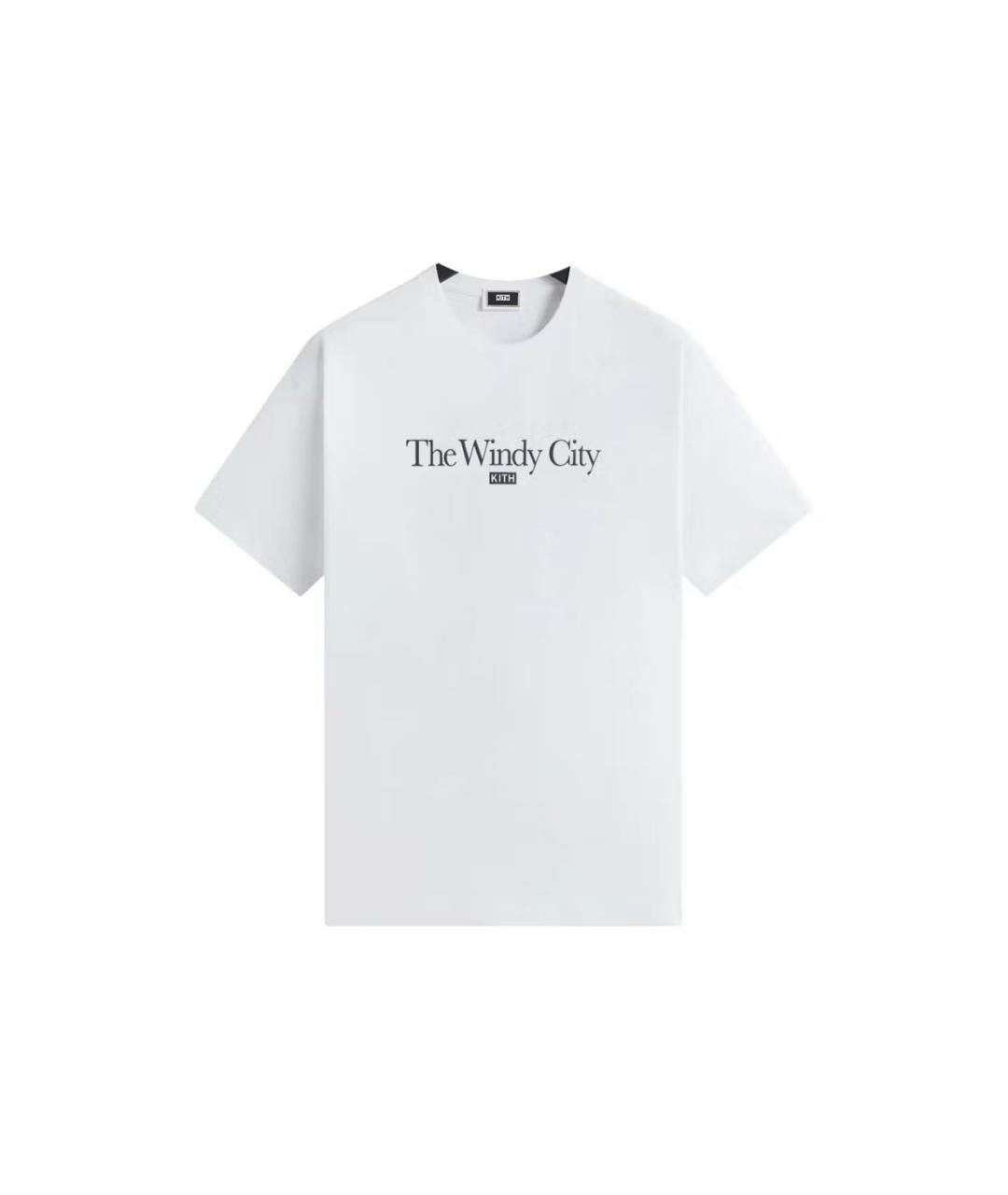 KITH Белая хлопковая футболка, фото 1