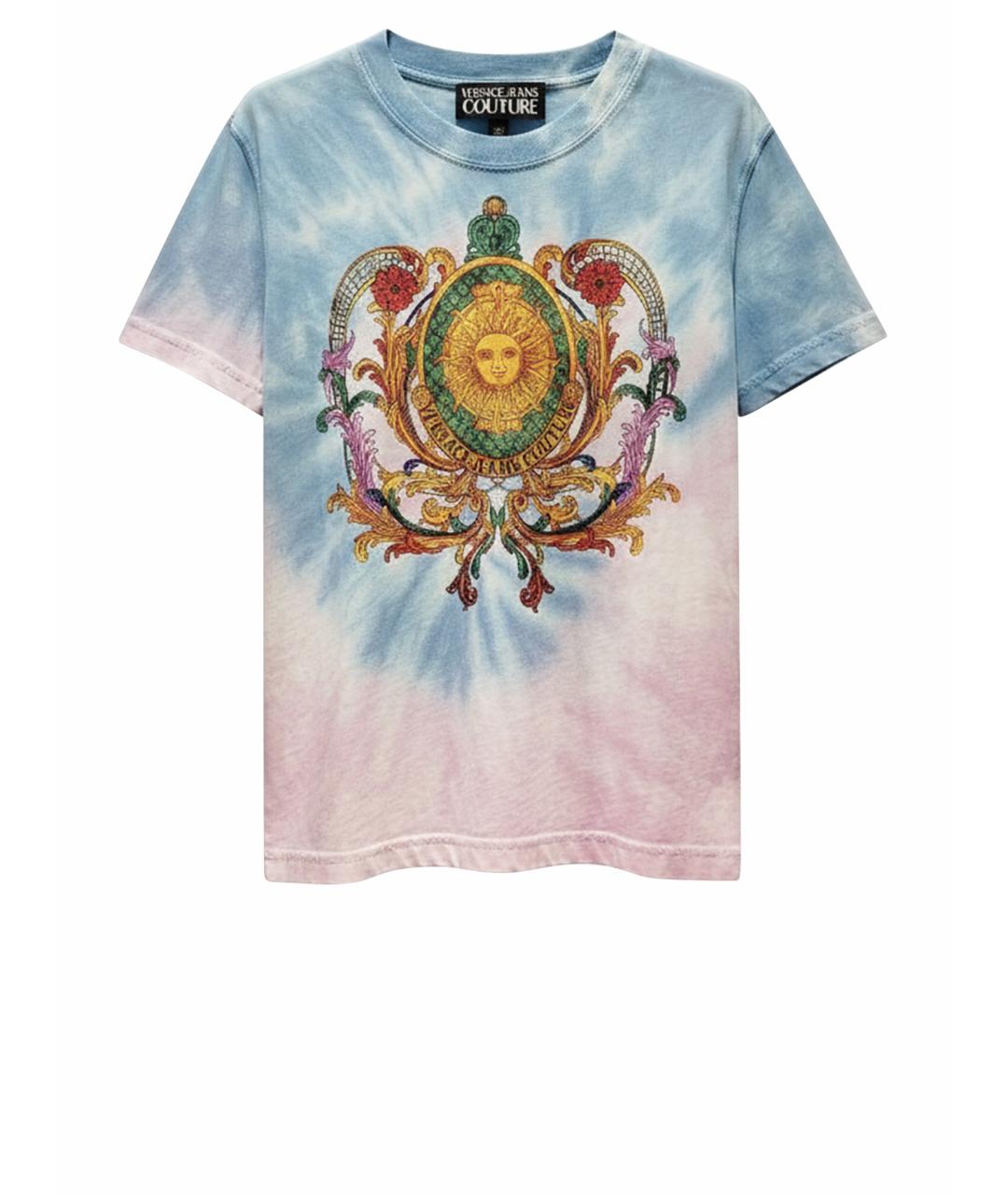 VERSACE JEANS COUTURE Мульти хлопковая футболка, фото 1