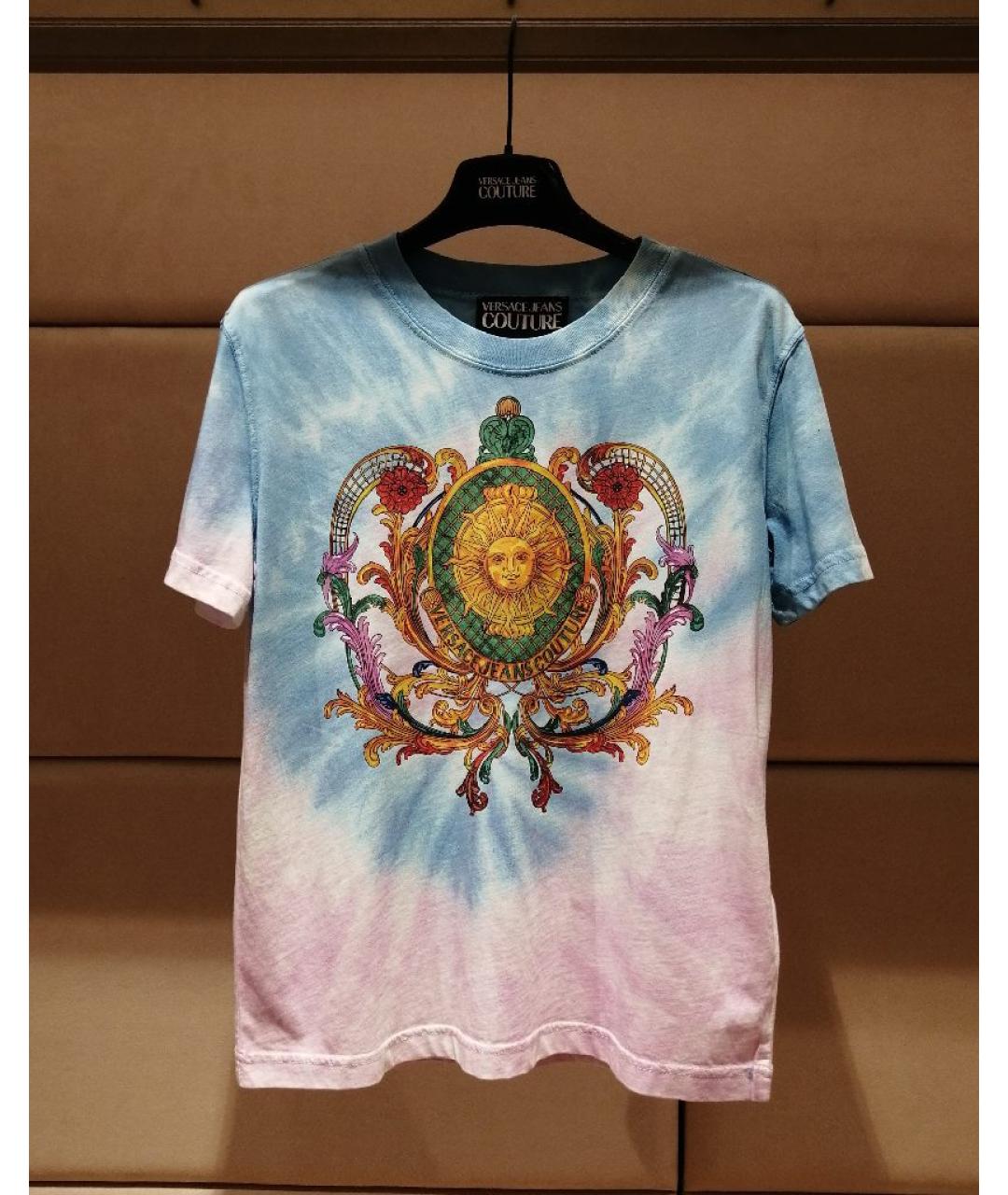 VERSACE JEANS COUTURE Мульти хлопковая футболка, фото 3