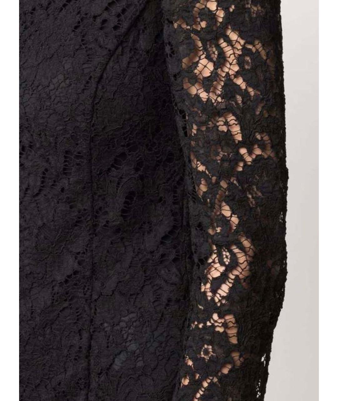 VALENTINO Черное вискозное коктейльное платье, фото 4