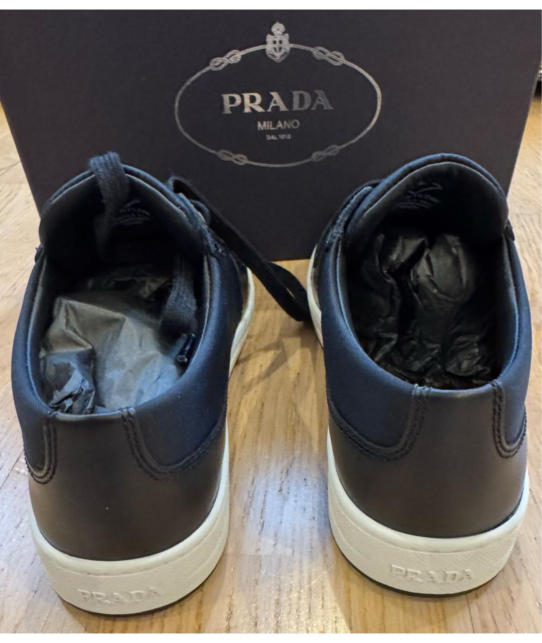 PRADA Черные кроссовки, фото 4