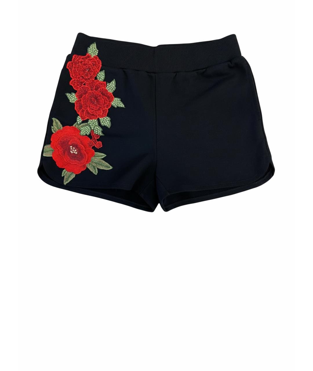 PHILIPP PLEIN Черные хлопковые шорты, фото 1