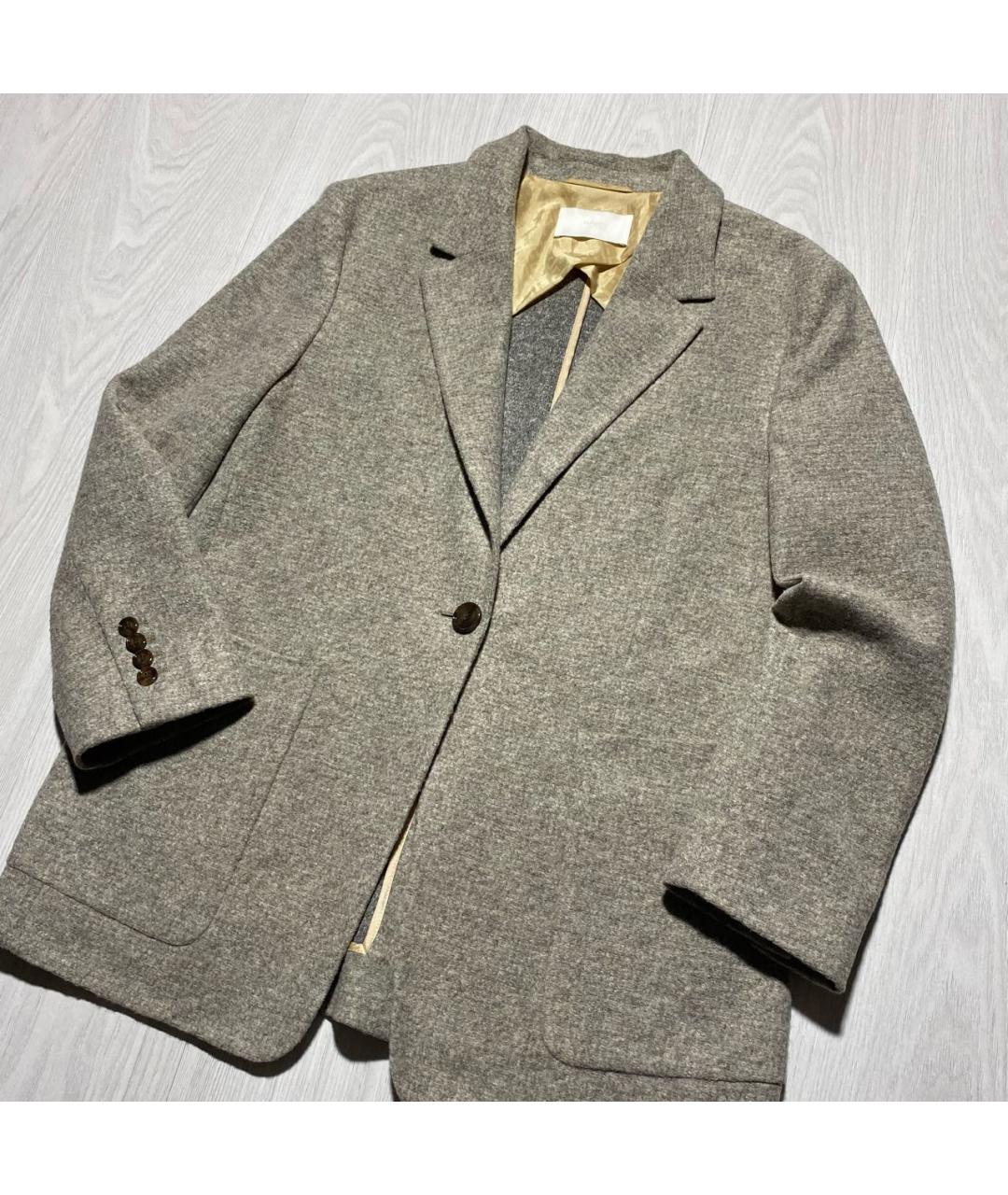 HUGO BOSS Бежевый шерстяной жакет/пиджак, фото 2