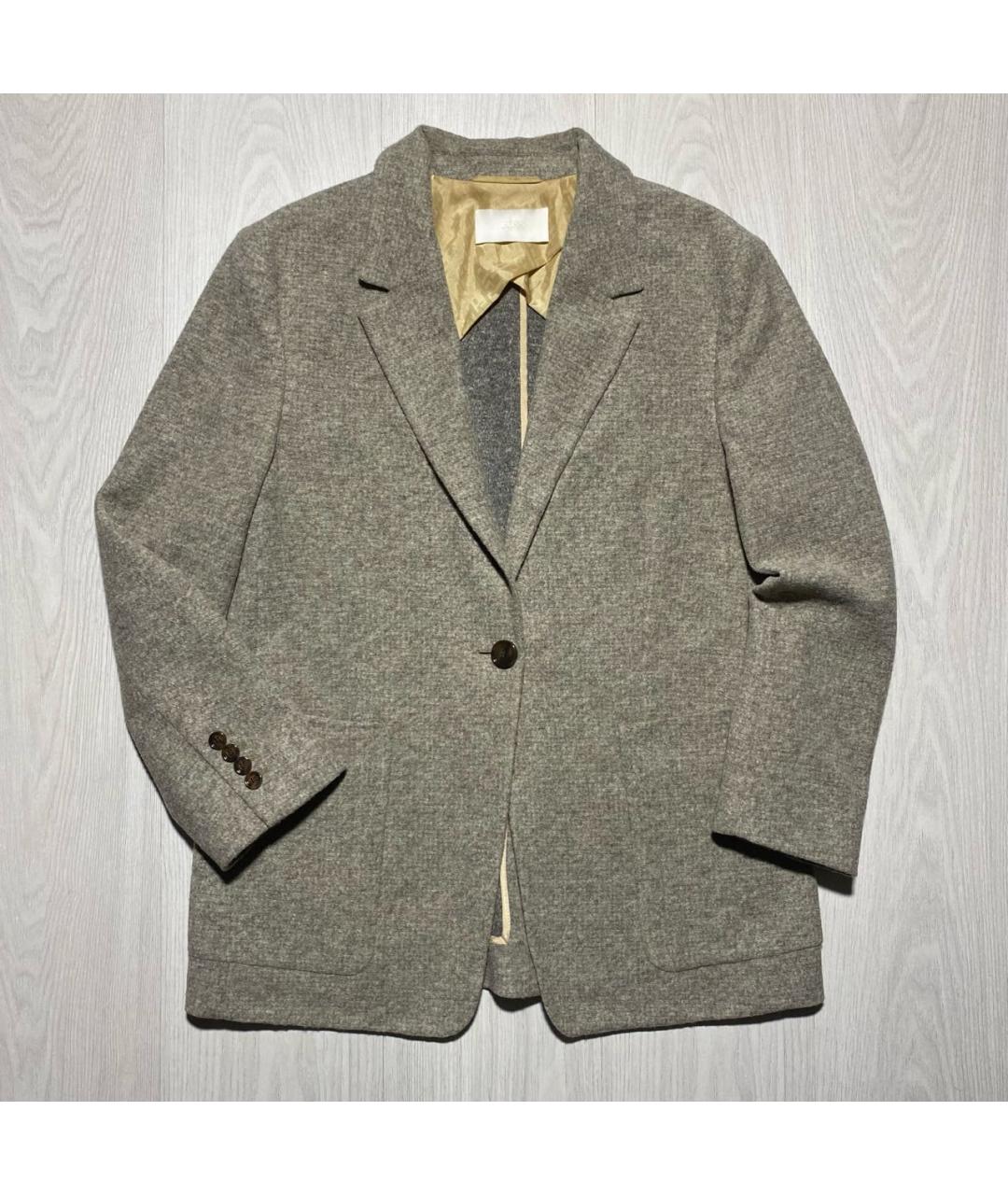 HUGO BOSS Бежевый шерстяной жакет/пиджак, фото 8