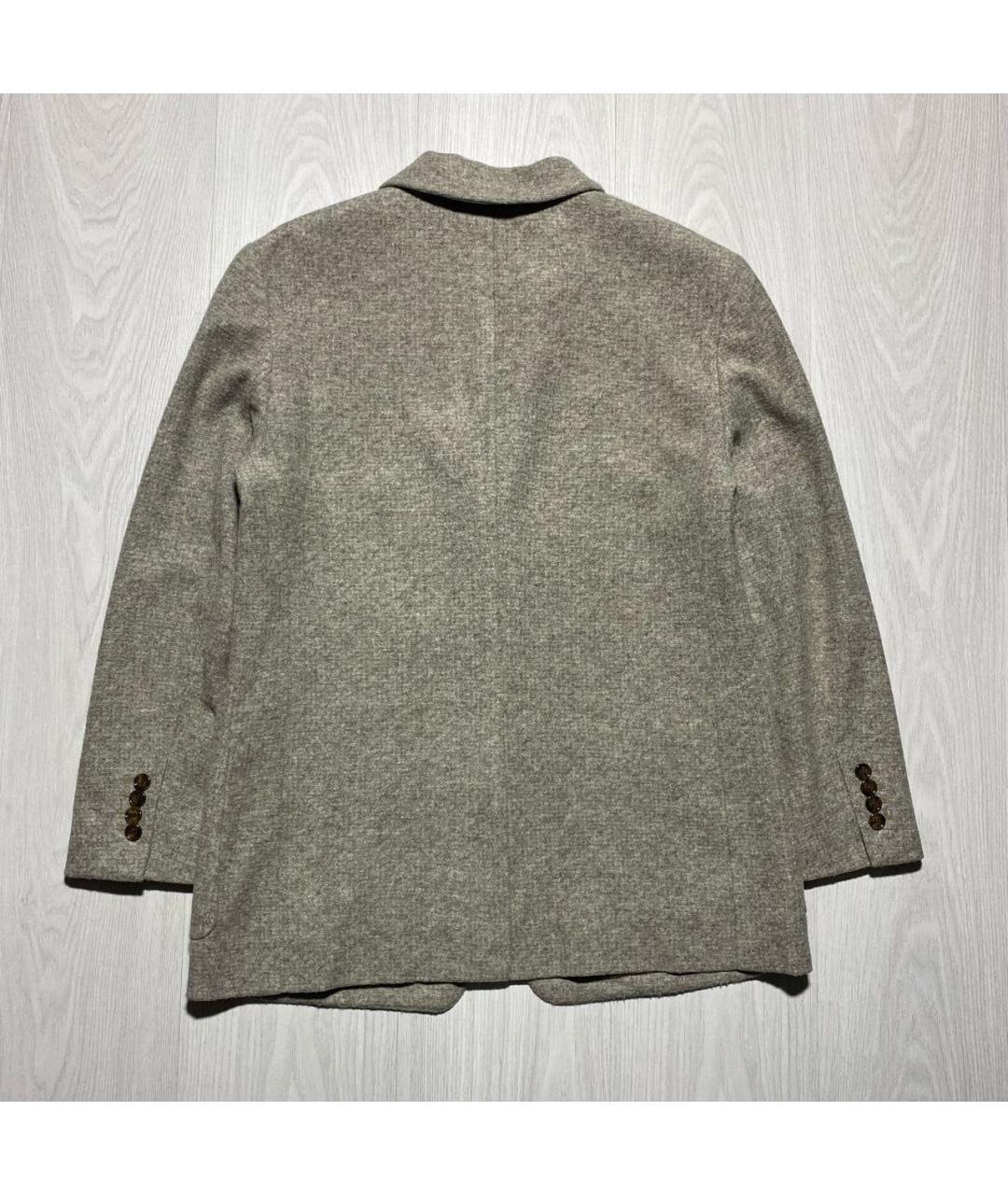 HUGO BOSS Бежевый шерстяной жакет/пиджак, фото 6