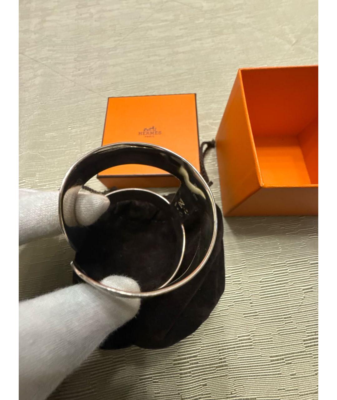 HERMES Серебрянный серебряный браслет, фото 5