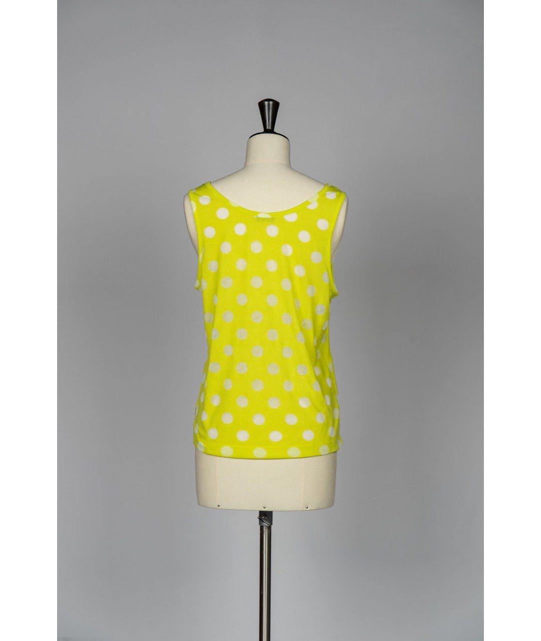 PAUL SMITH Желтая вискозная майка, фото 2