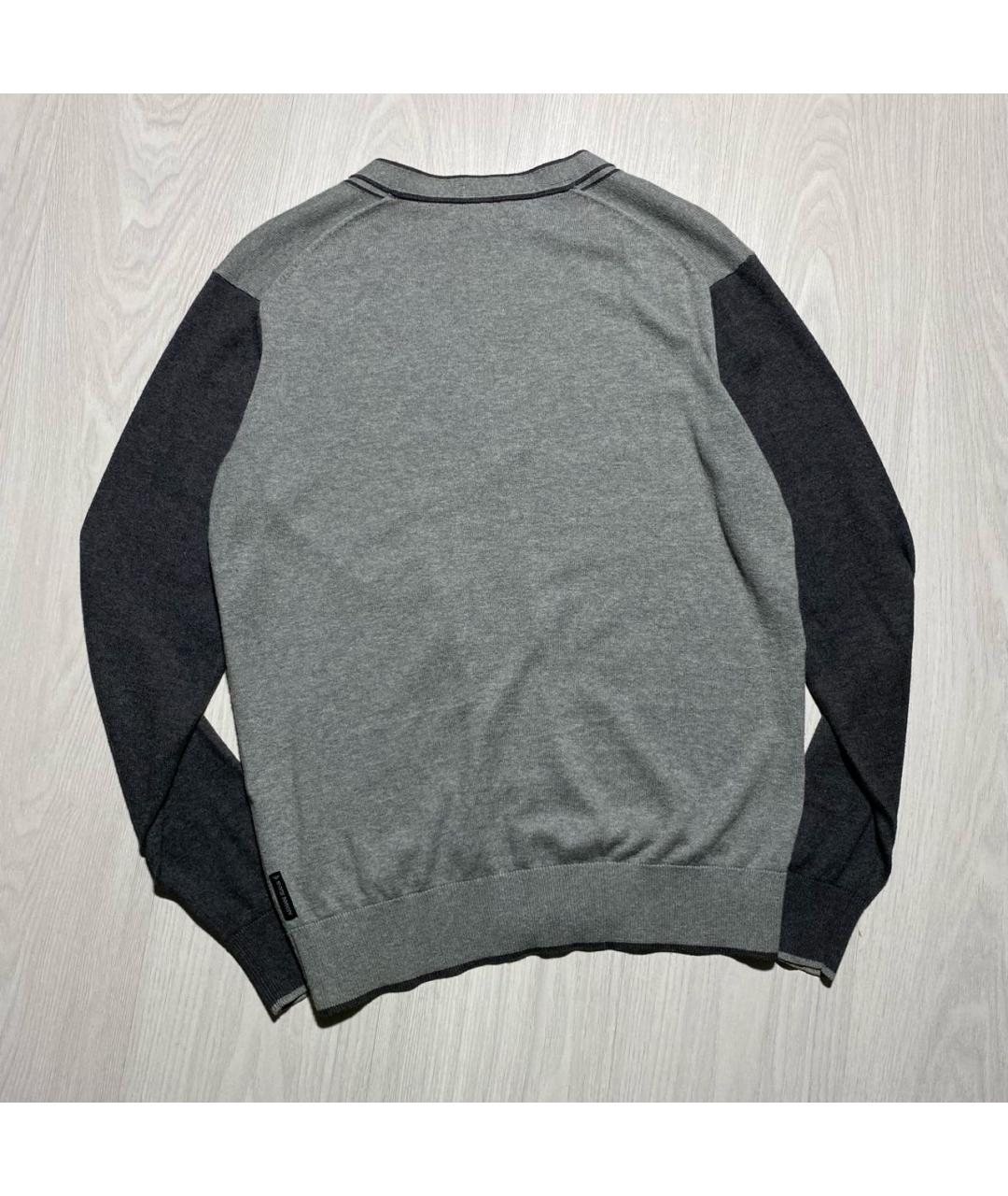 ARMANI JEANS Серый хлопковый кардиган, фото 6