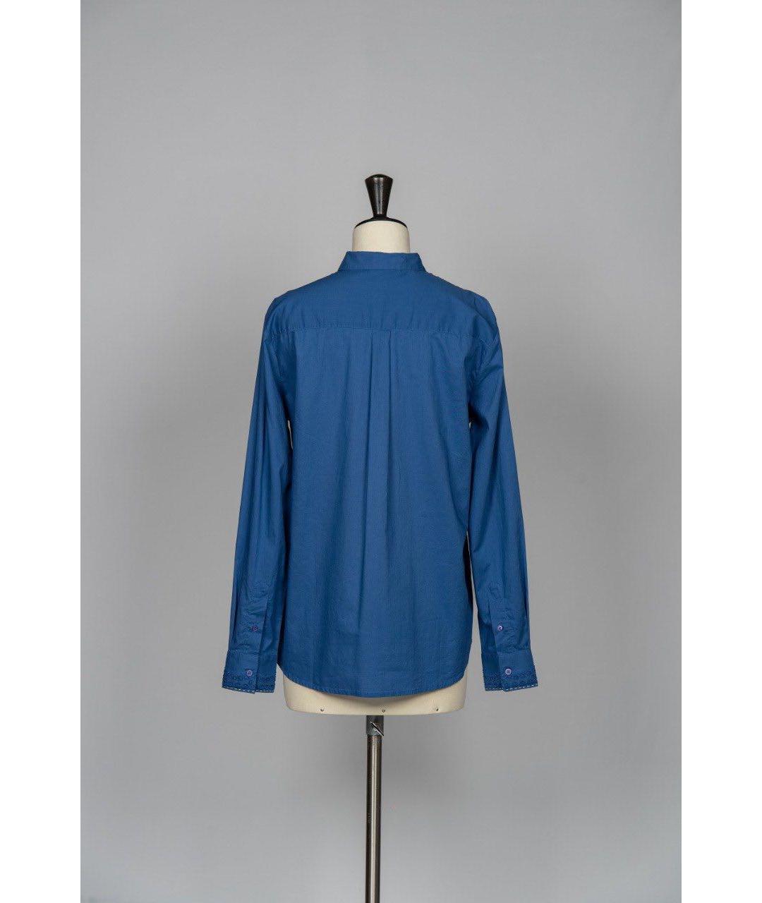 PAUL SMITH Темно-синяя хлопковая рубашка, фото 2