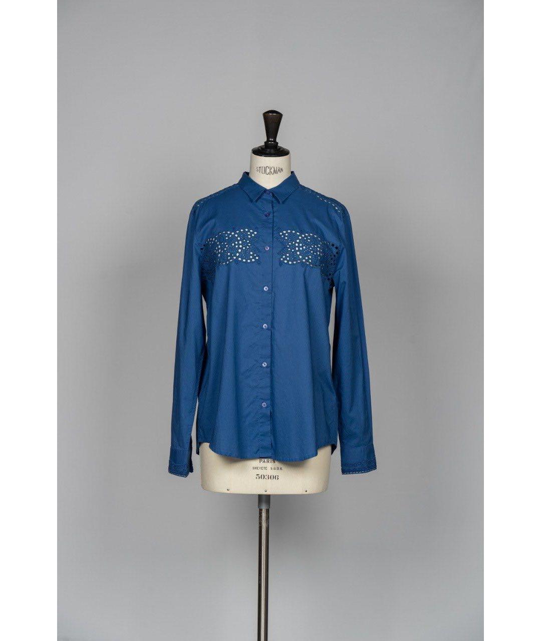 PAUL SMITH Темно-синяя хлопковая рубашка, фото 3