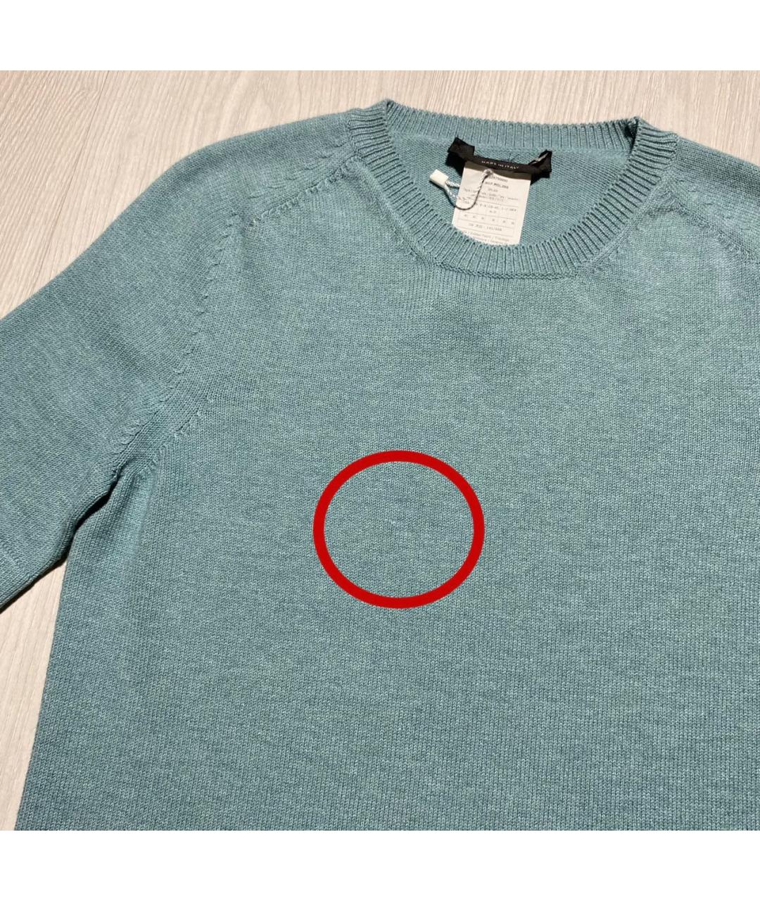 WEEKEND MAX MARA Бирюзовый вискозный джемпер / свитер, фото 8