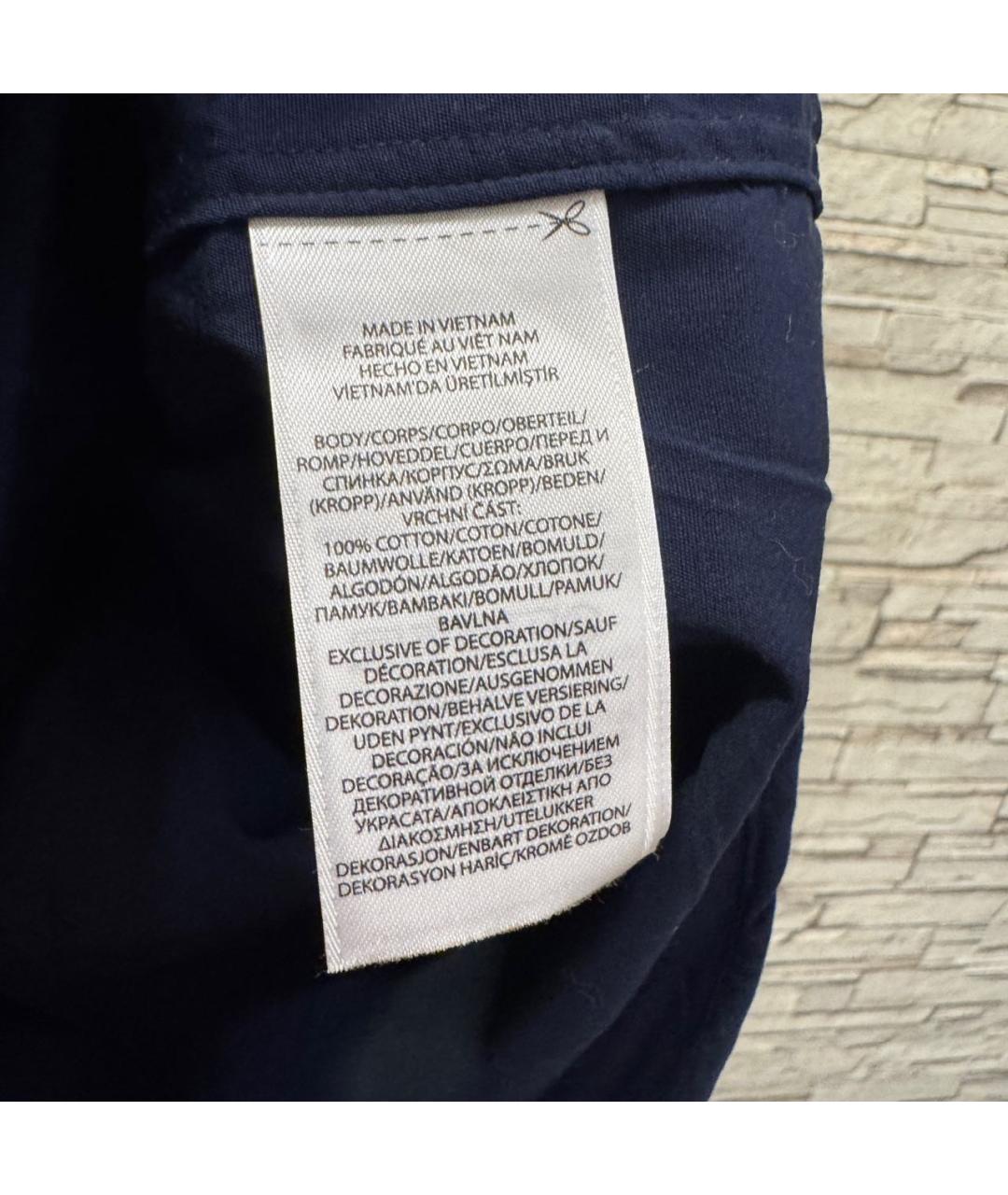 POLO RALPH LAUREN Темно-синяя хлопковая кэжуал рубашка, фото 7