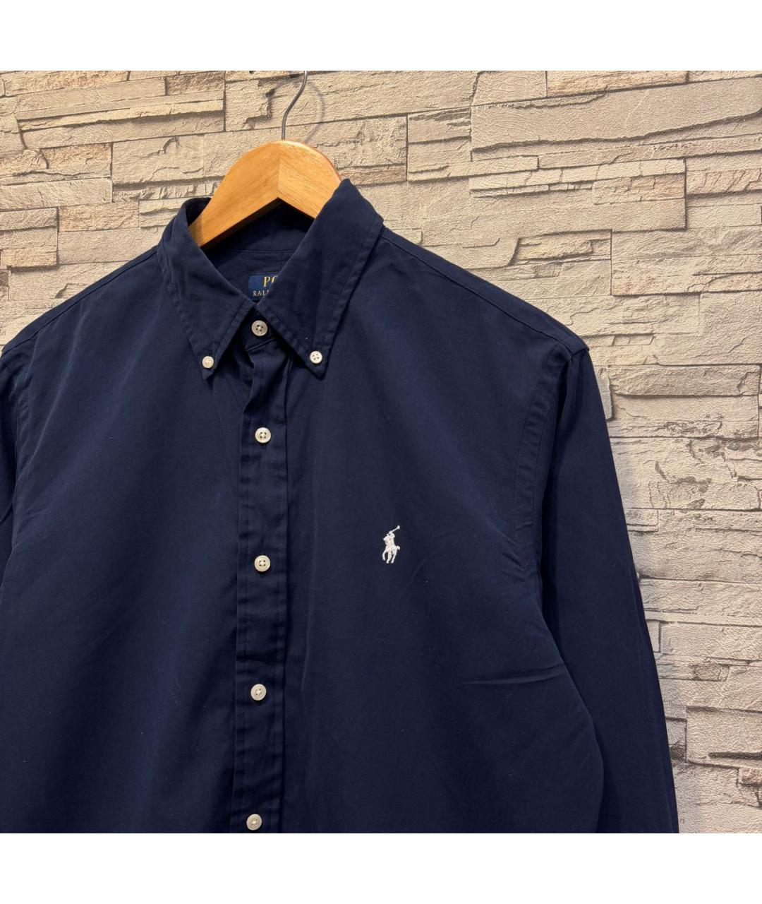 POLO RALPH LAUREN Темно-синяя хлопковая кэжуал рубашка, фото 5