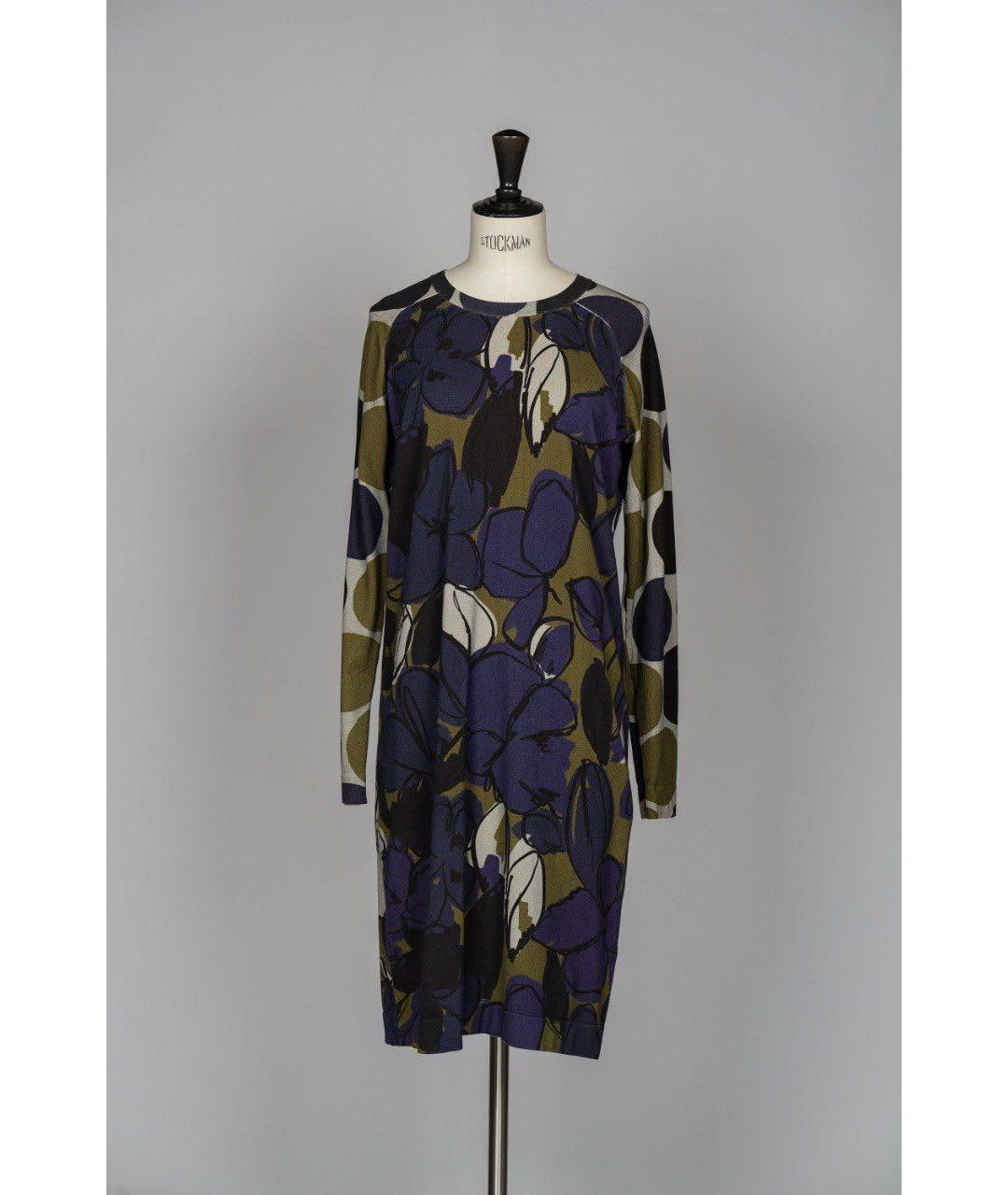 PAUL SMITH Мульти хлопковое повседневное платье, фото 3