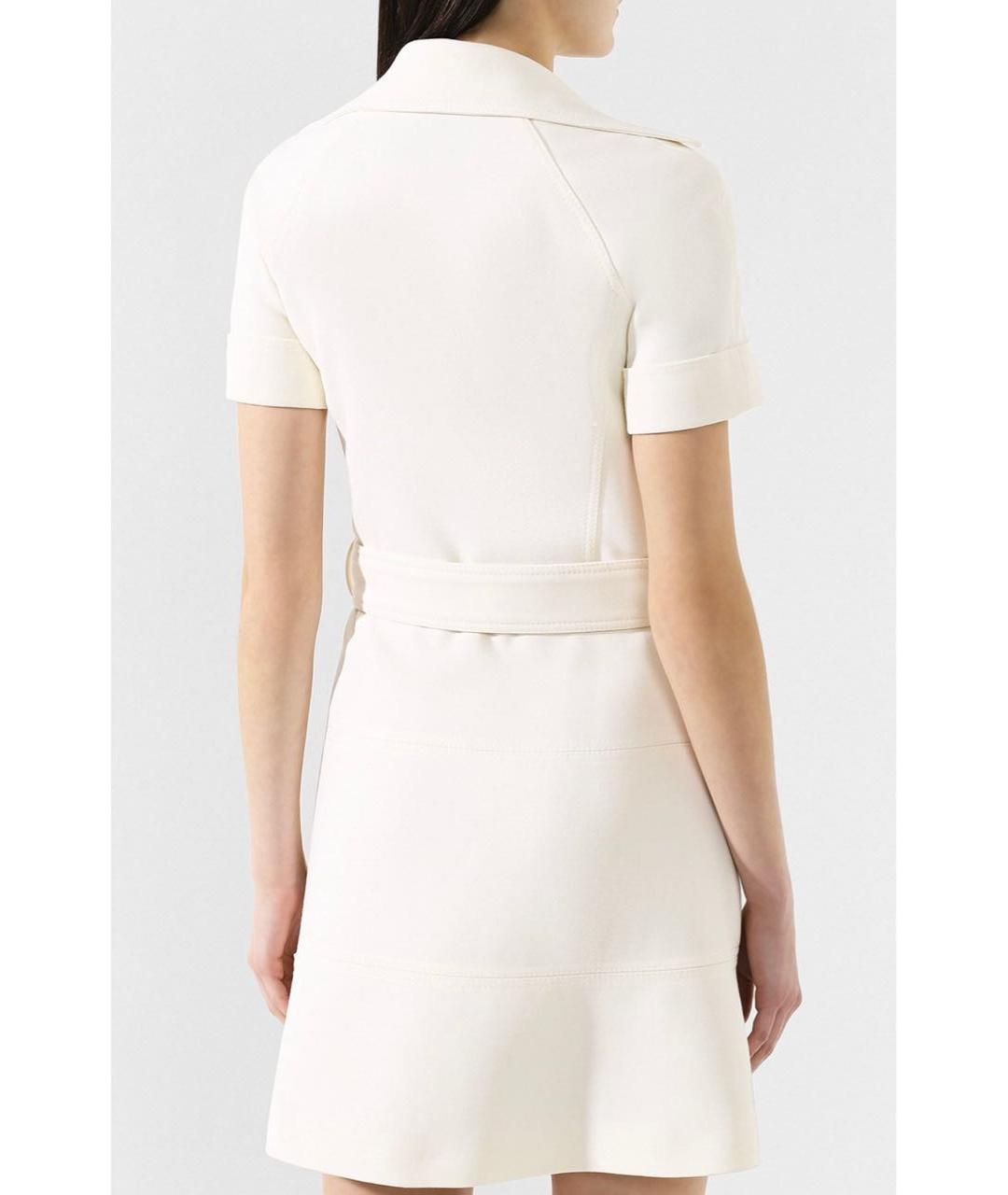 VALENTINO Белое шерстяное повседневное платье, фото 2