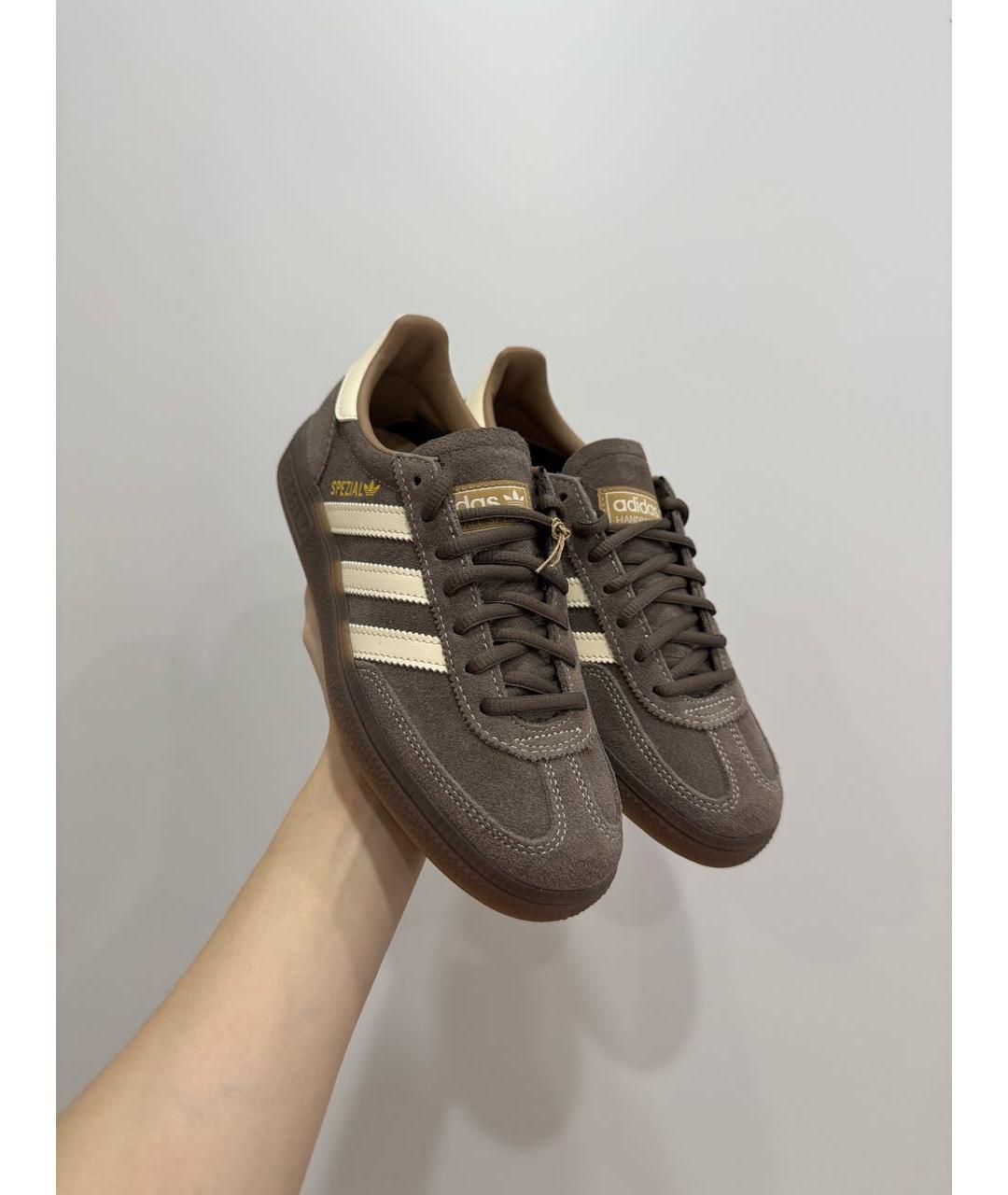 ADIDAS Коричневые замшевые кеды, фото 2