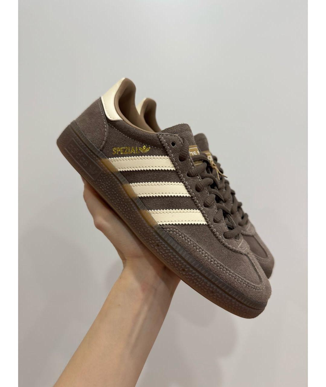 ADIDAS Коричневые замшевые кеды, фото 3