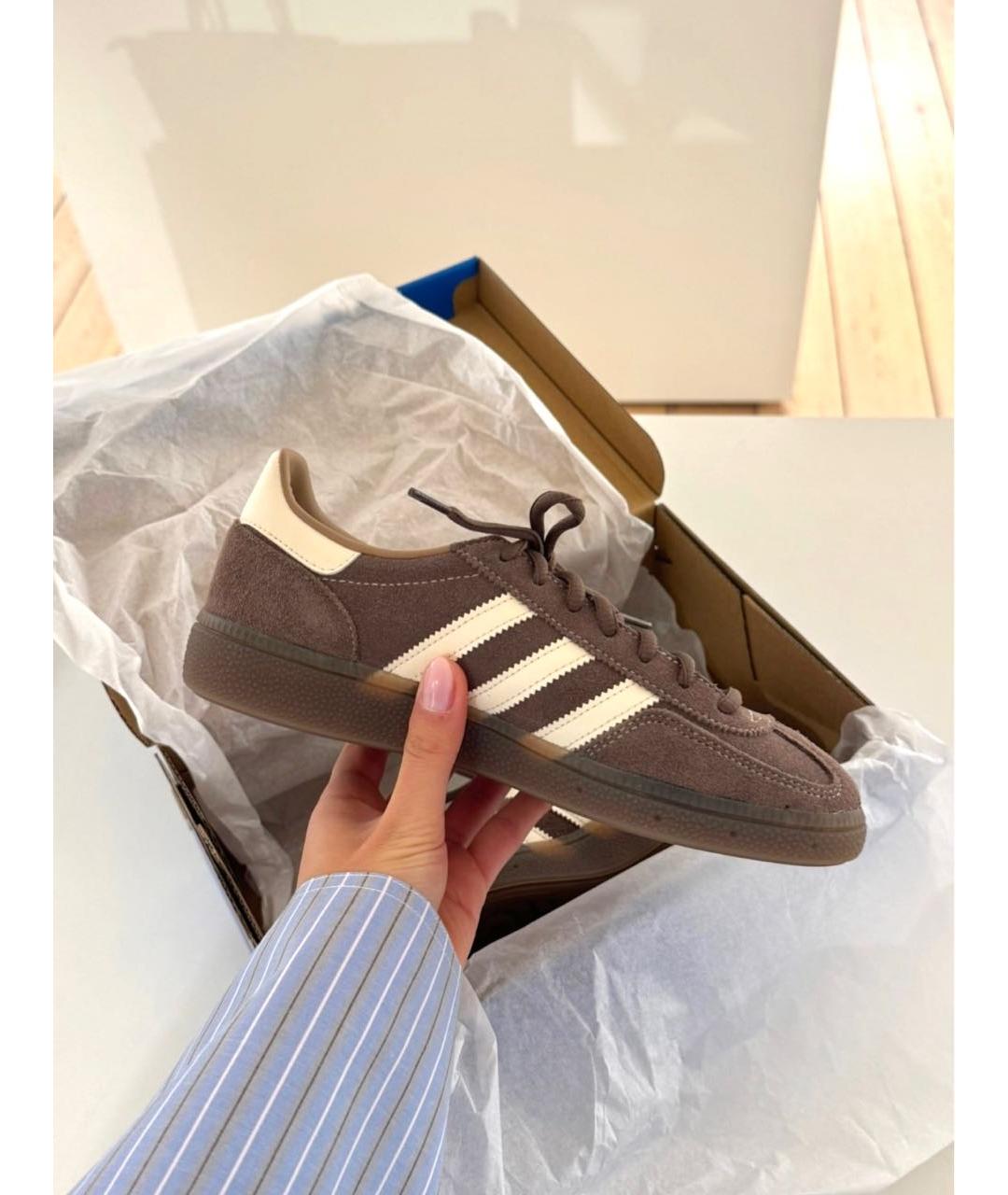 ADIDAS Коричневые замшевые кеды, фото 2