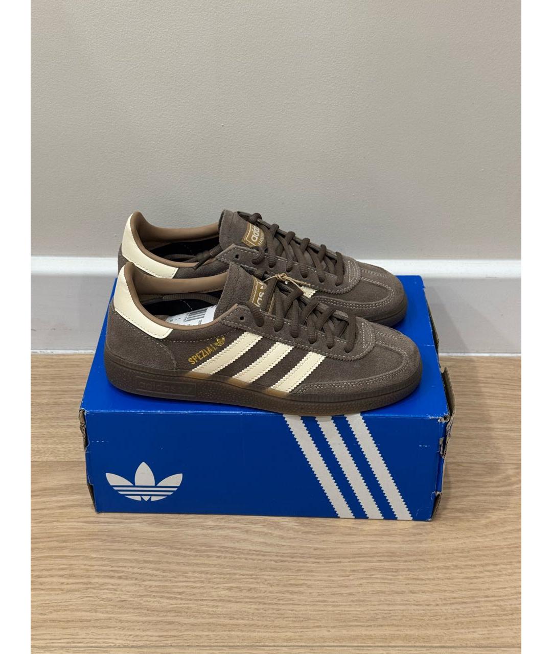 ADIDAS Коричневые замшевые кеды, фото 2