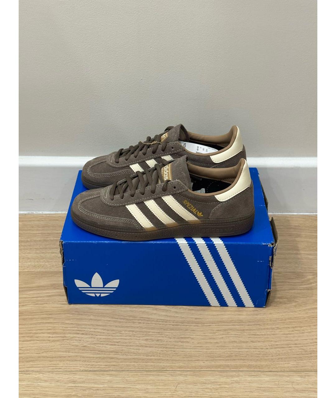 ADIDAS Коричневые замшевые кеды, фото 3