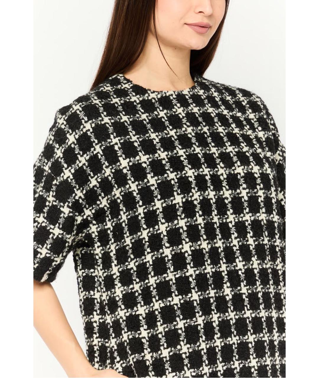 VALENTINO Мульти шерстяное повседневное платье, фото 4