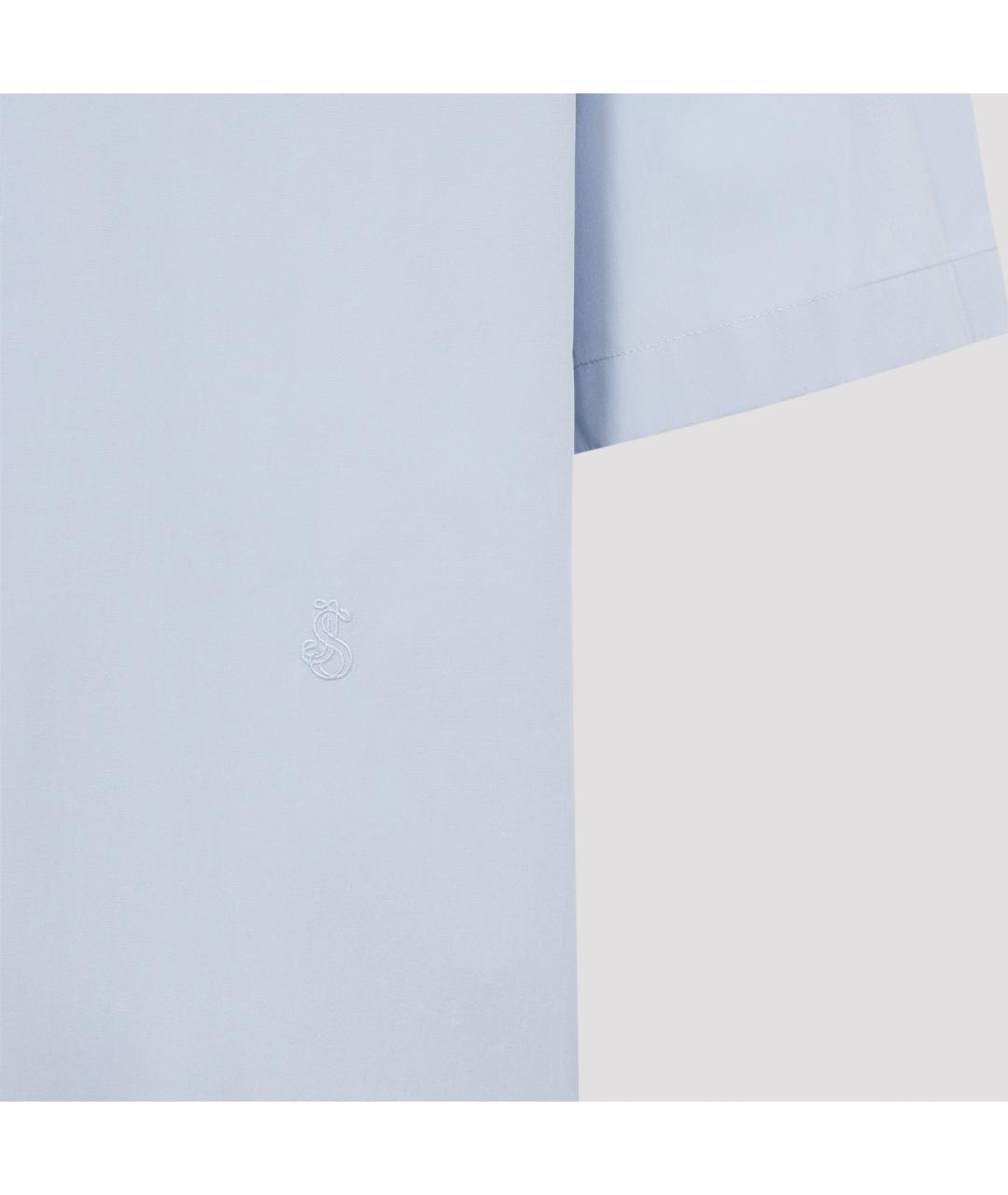 JIL SANDER Голубая хлопковая кэжуал рубашка, фото 4