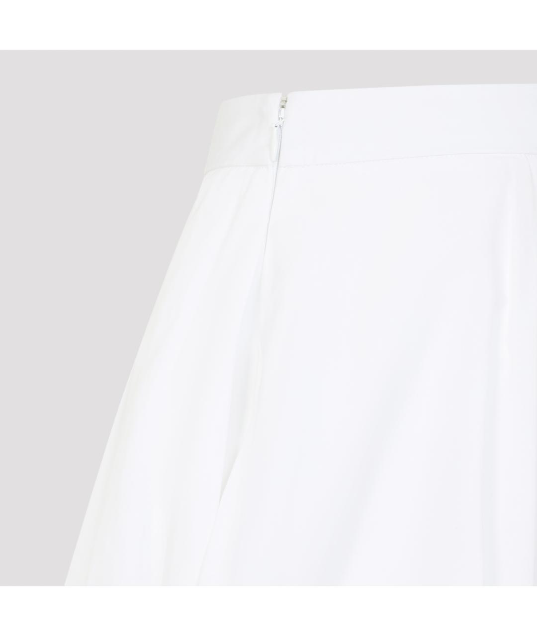 JIL SANDER Белые хлопковые шорты, фото 4