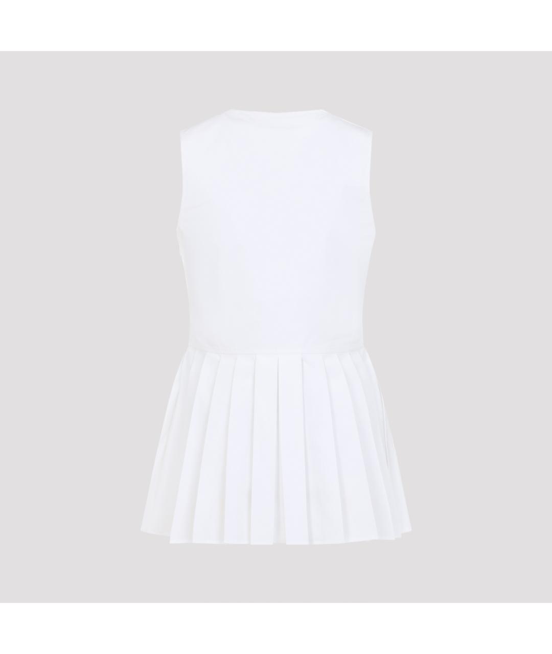 JIL SANDER Белая хлопковая блузы, фото 2