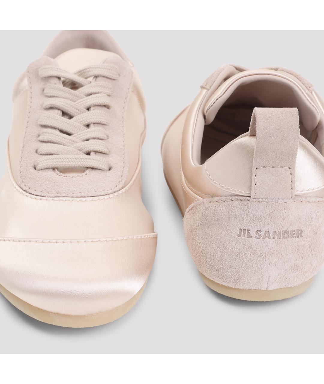 JIL SANDER Розовые текстильные кроссовки, фото 6