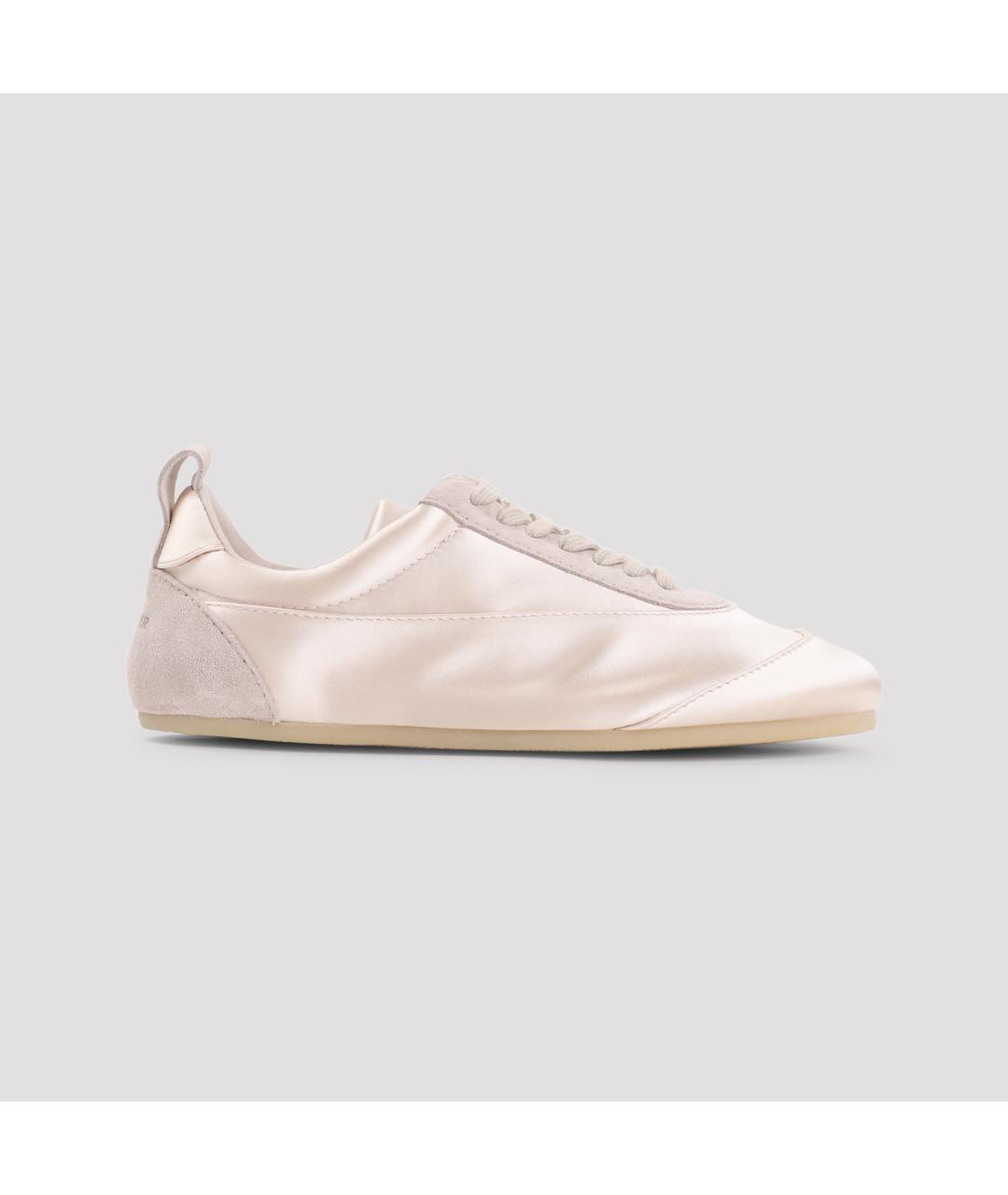 JIL SANDER Розовые текстильные кроссовки, фото 3