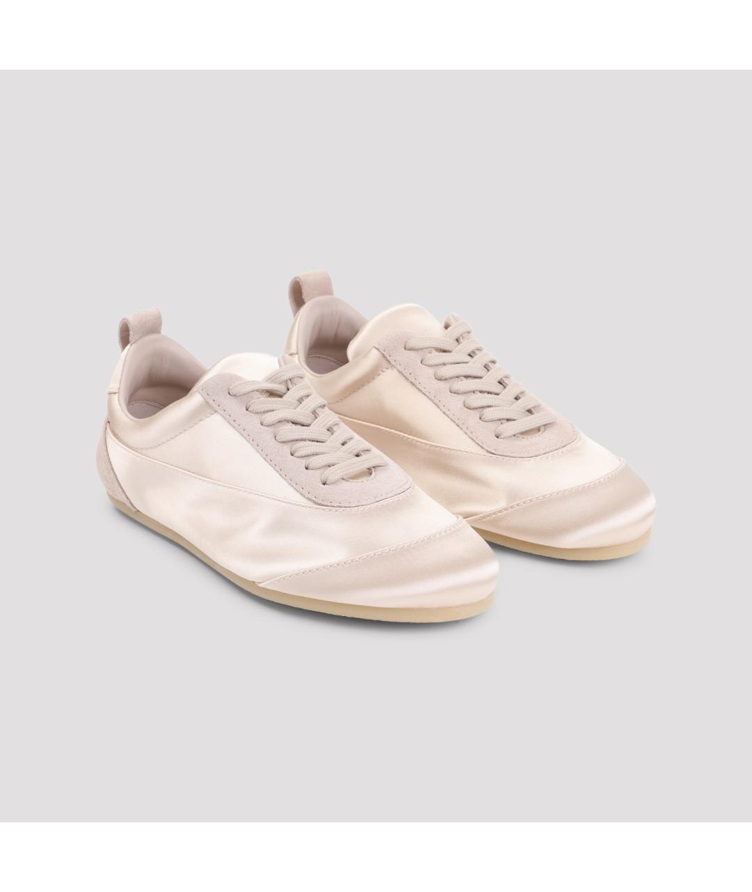 JIL SANDER Розовые текстильные кроссовки, фото 5