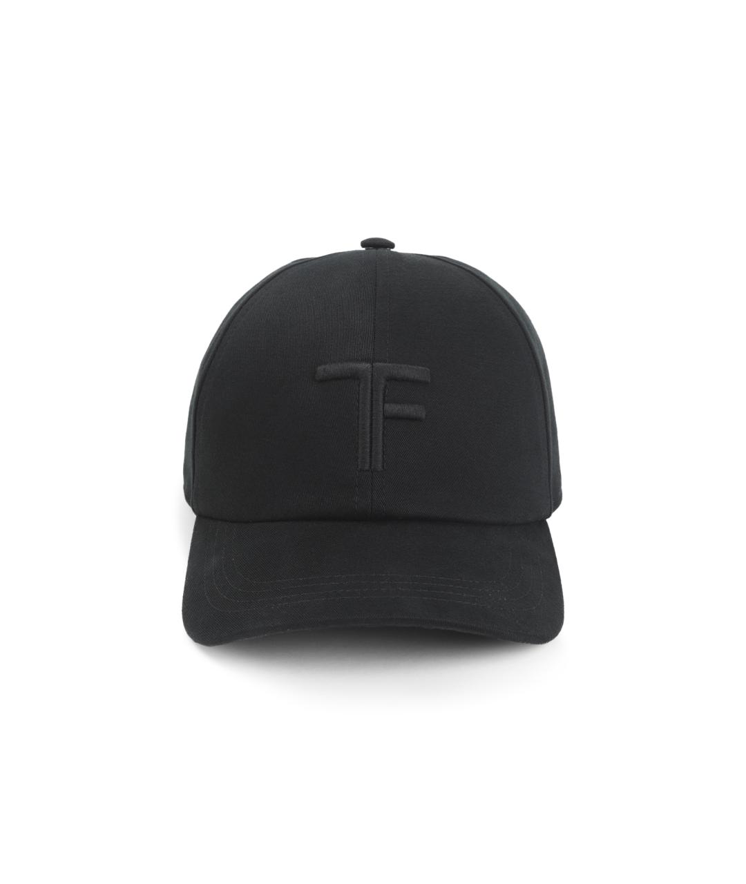 TOM FORD Черная хлопковая кепка/бейсболка, фото 1