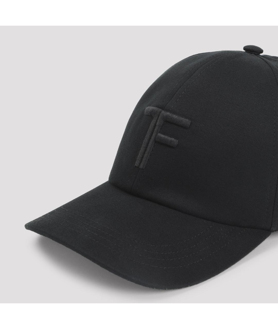 TOM FORD Черная хлопковая кепка/бейсболка, фото 6